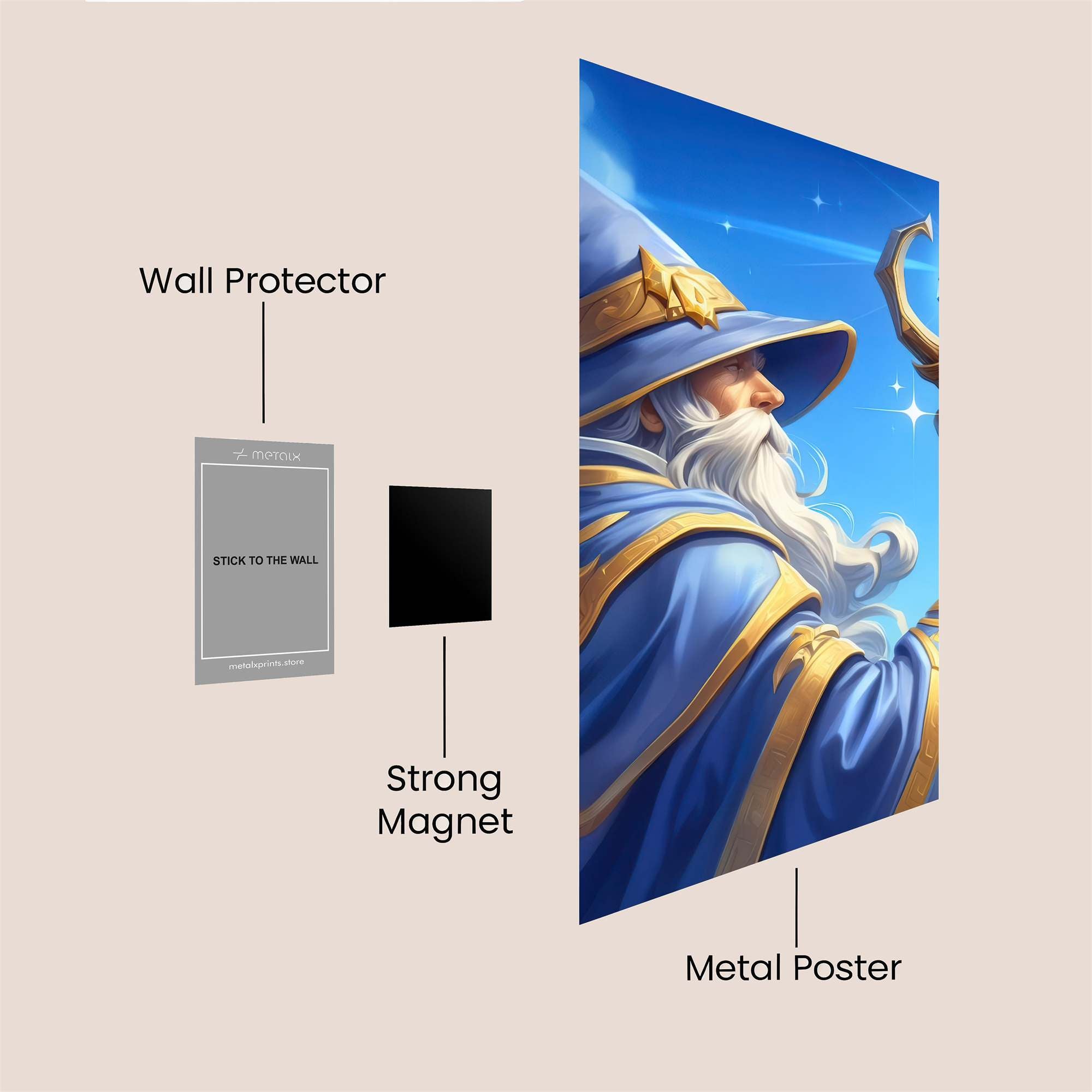 Mystic Aura Safe Wall Magnetic / M