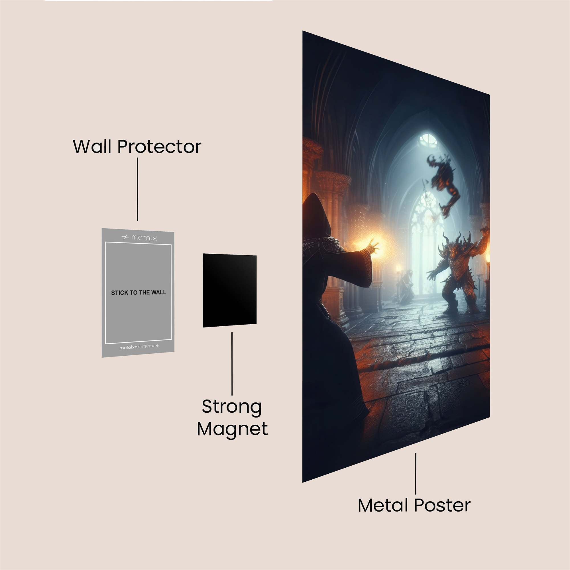 Sorcerer's Clash Safe Wall Magnetic / M