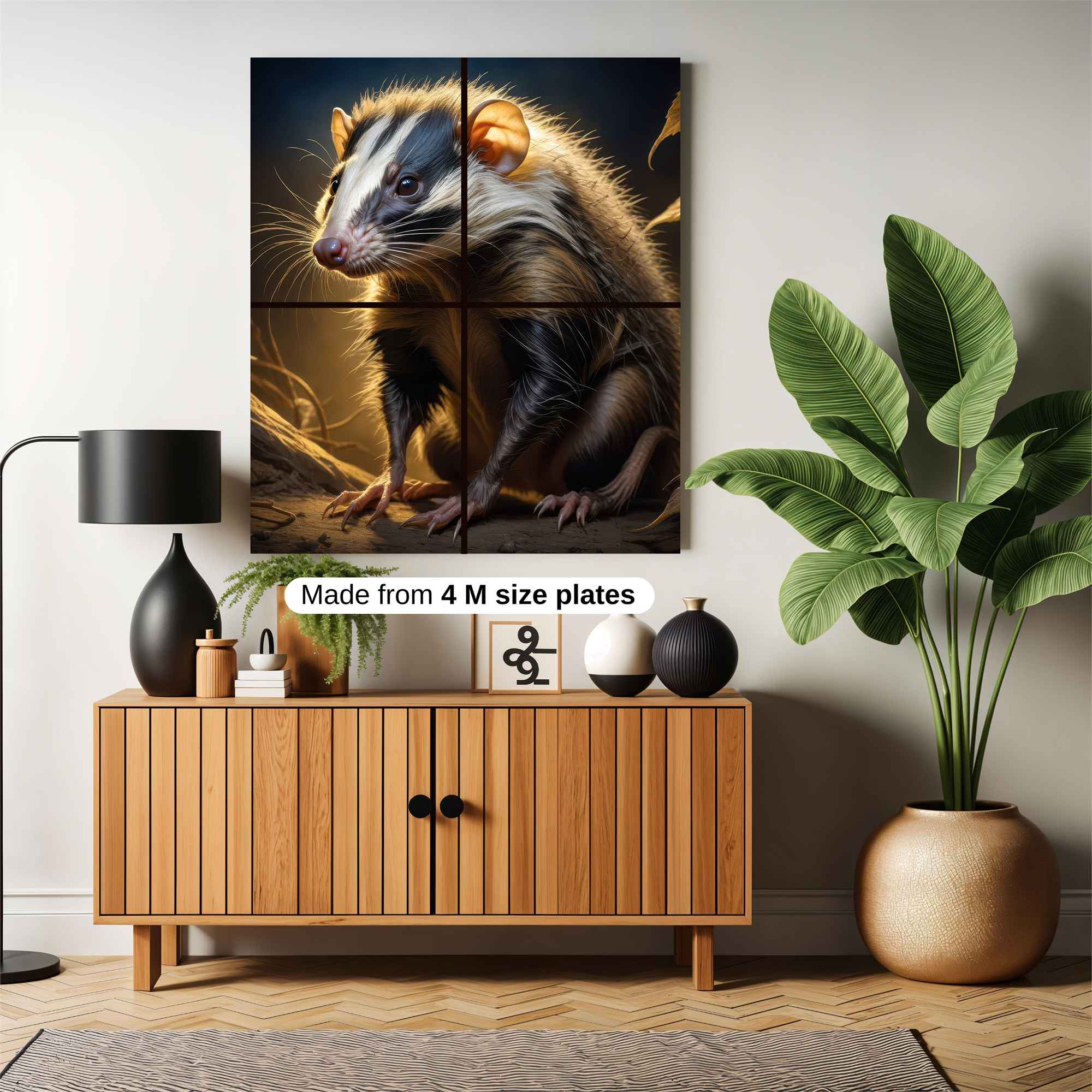 Striped Serenity Safe Wall Magnetic / M