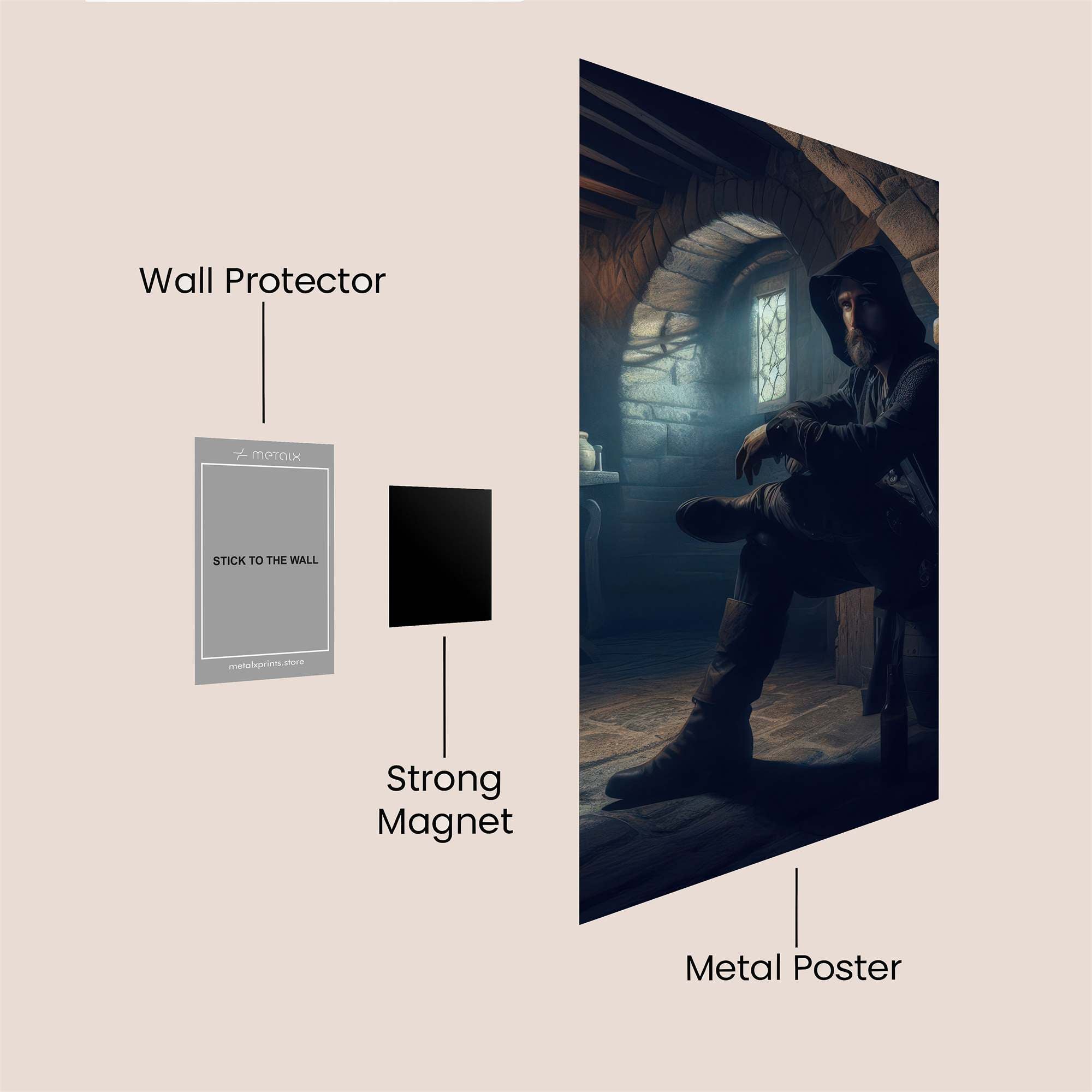 Monk'sSolitude Safe Wall Magnetic / M