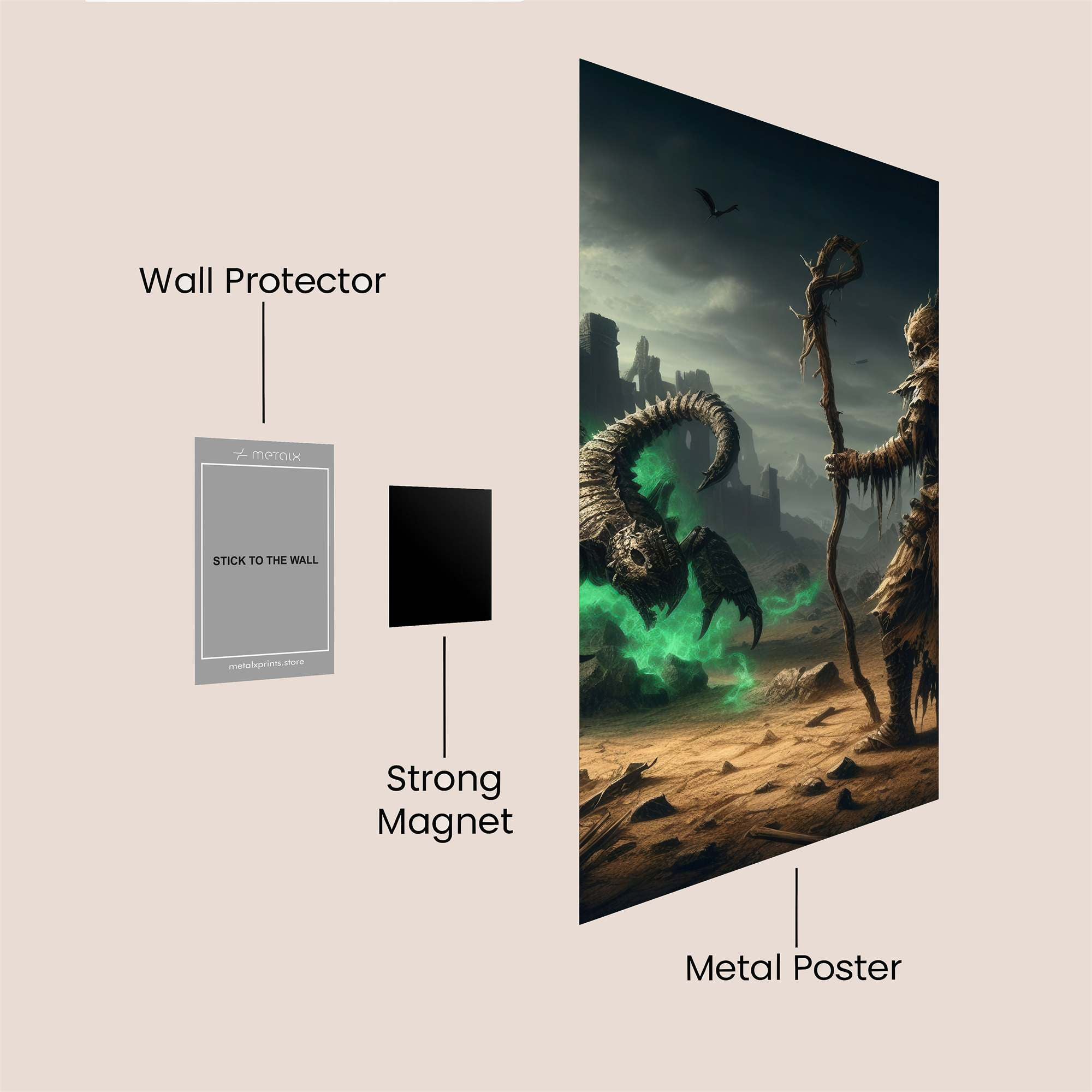 Sorcerer's Vigil Safe Wall Magnetic / M