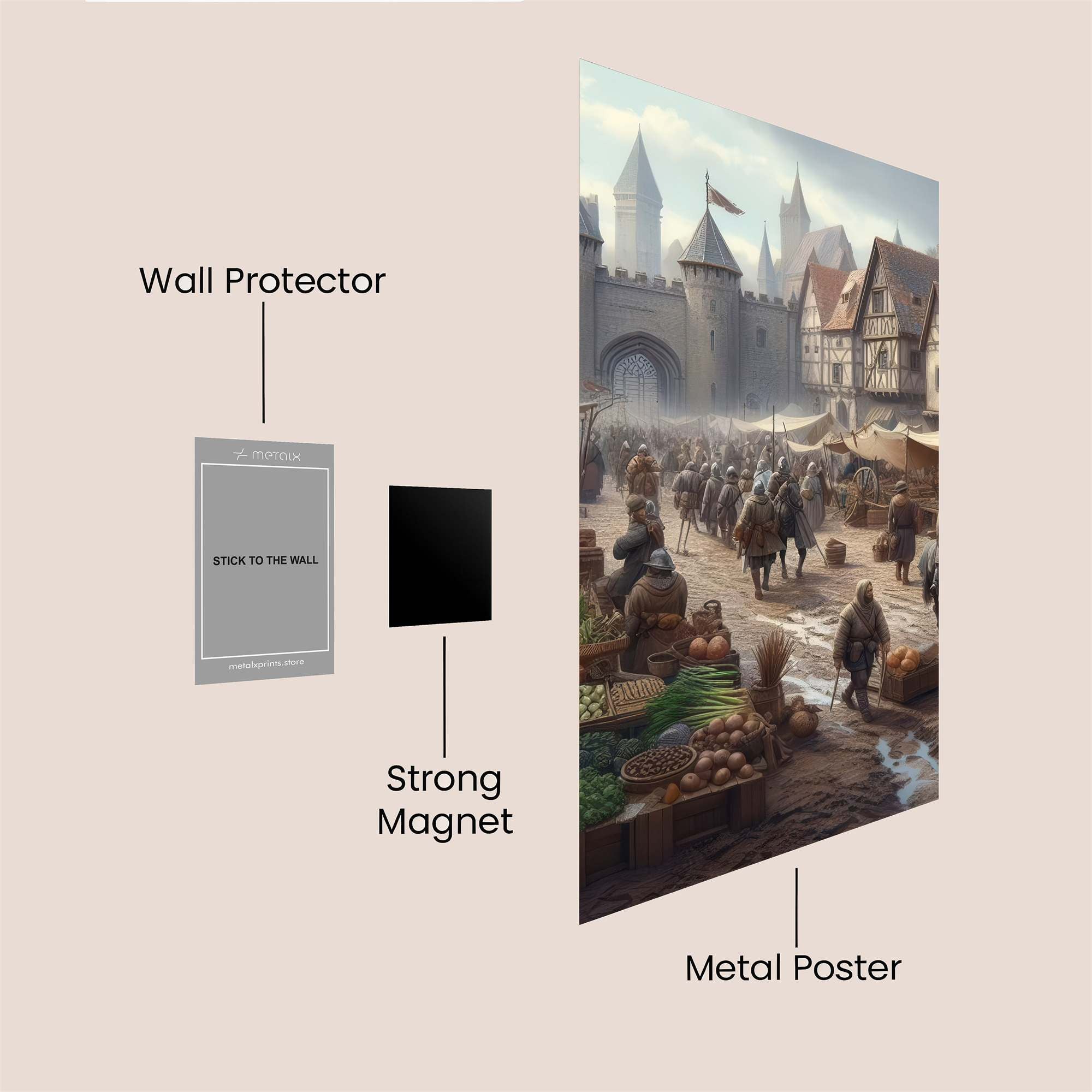 Medieval Market Safe Wall Magnetic / M