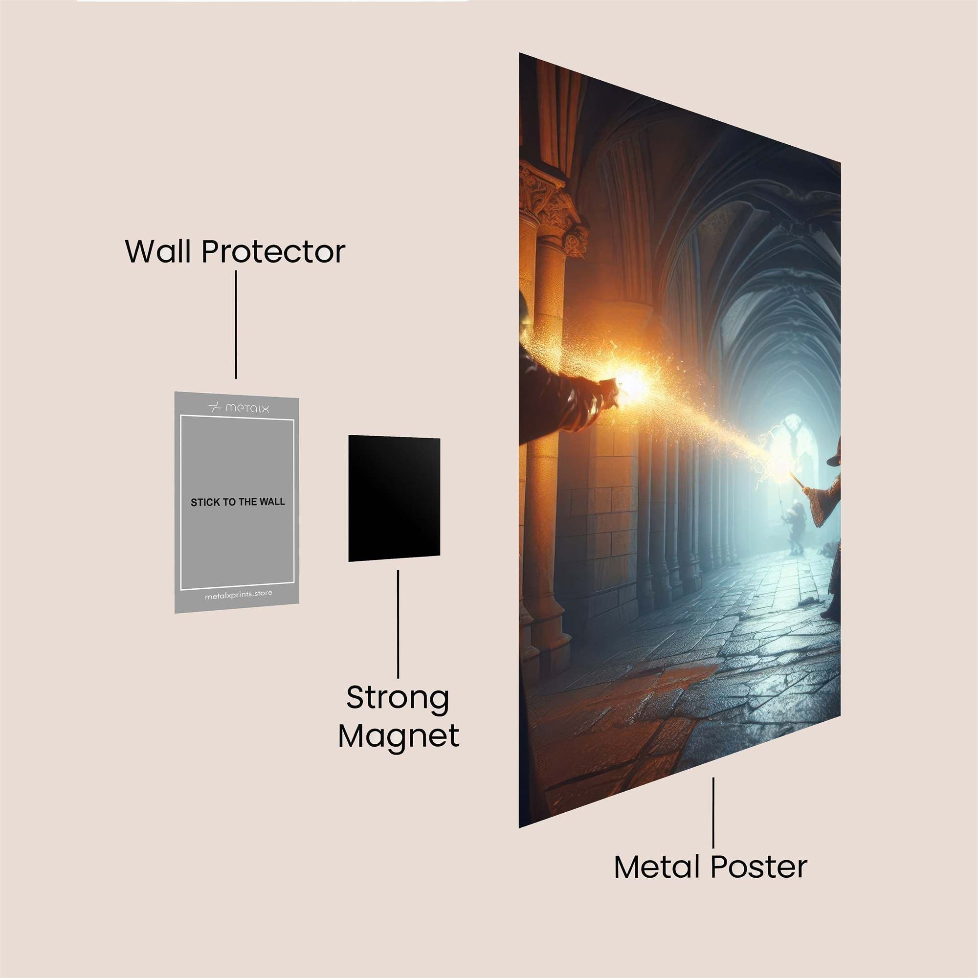 Wizard Duel Safe Wall Magnetic / M