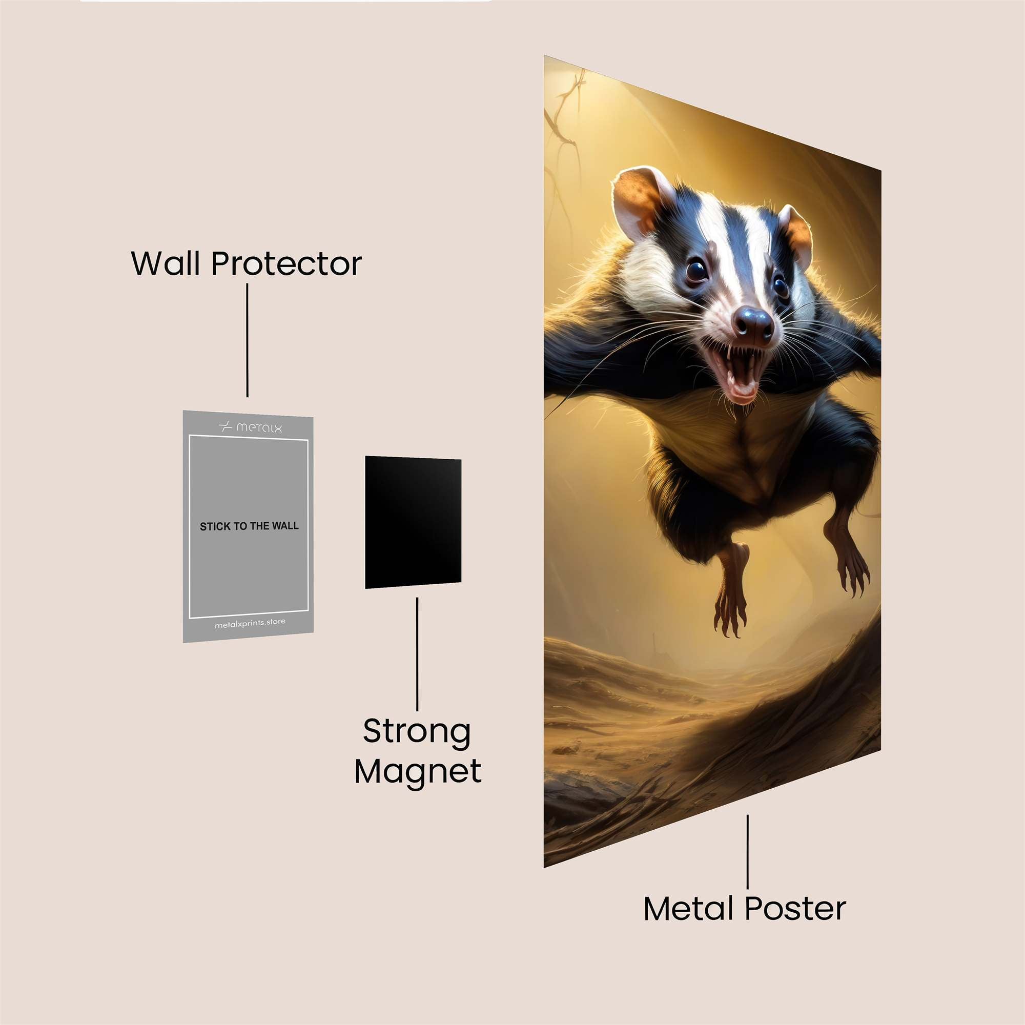 Badger Rampage Safe Wall Magnetic / M