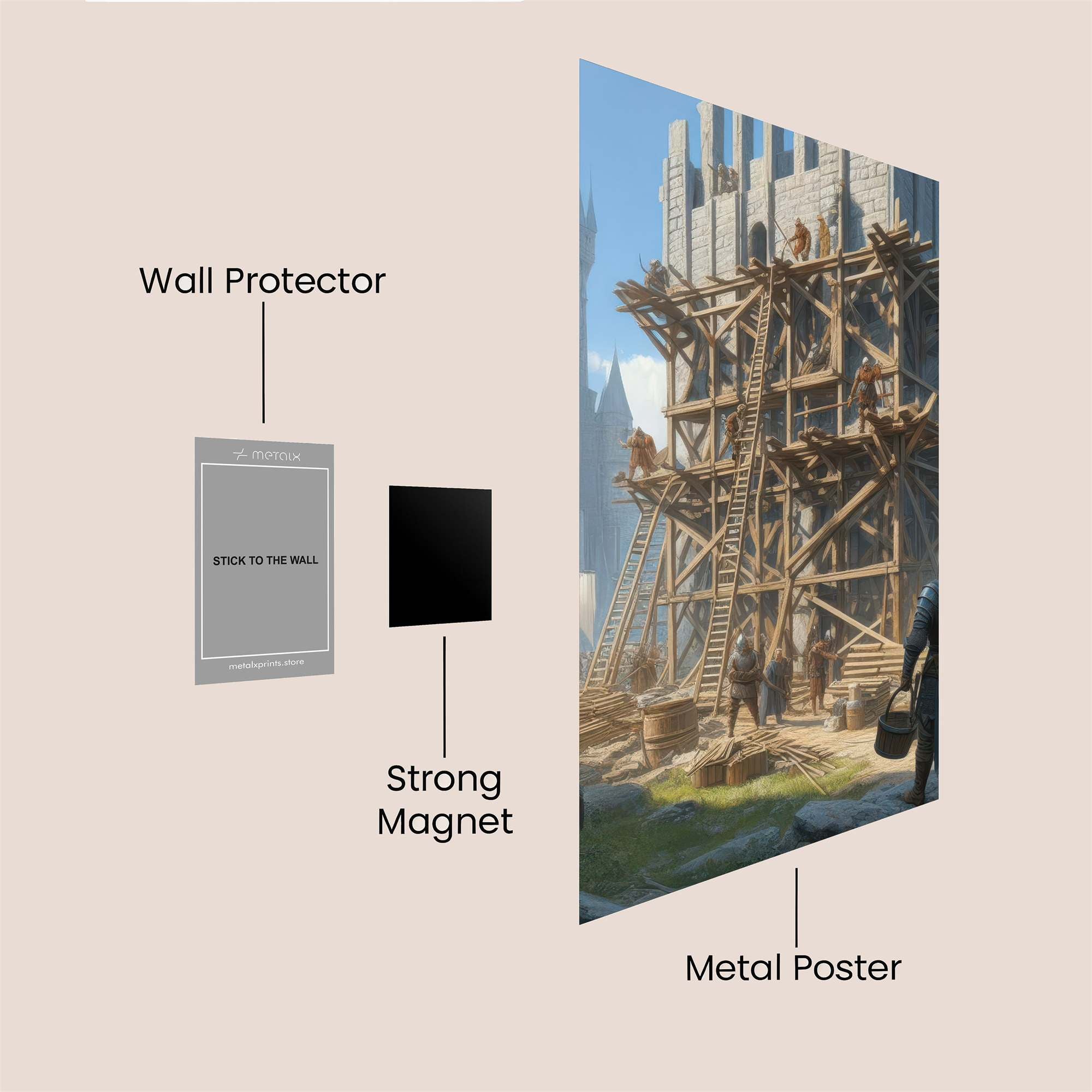 Castle Endeavor Safe Wall Magnetic / M