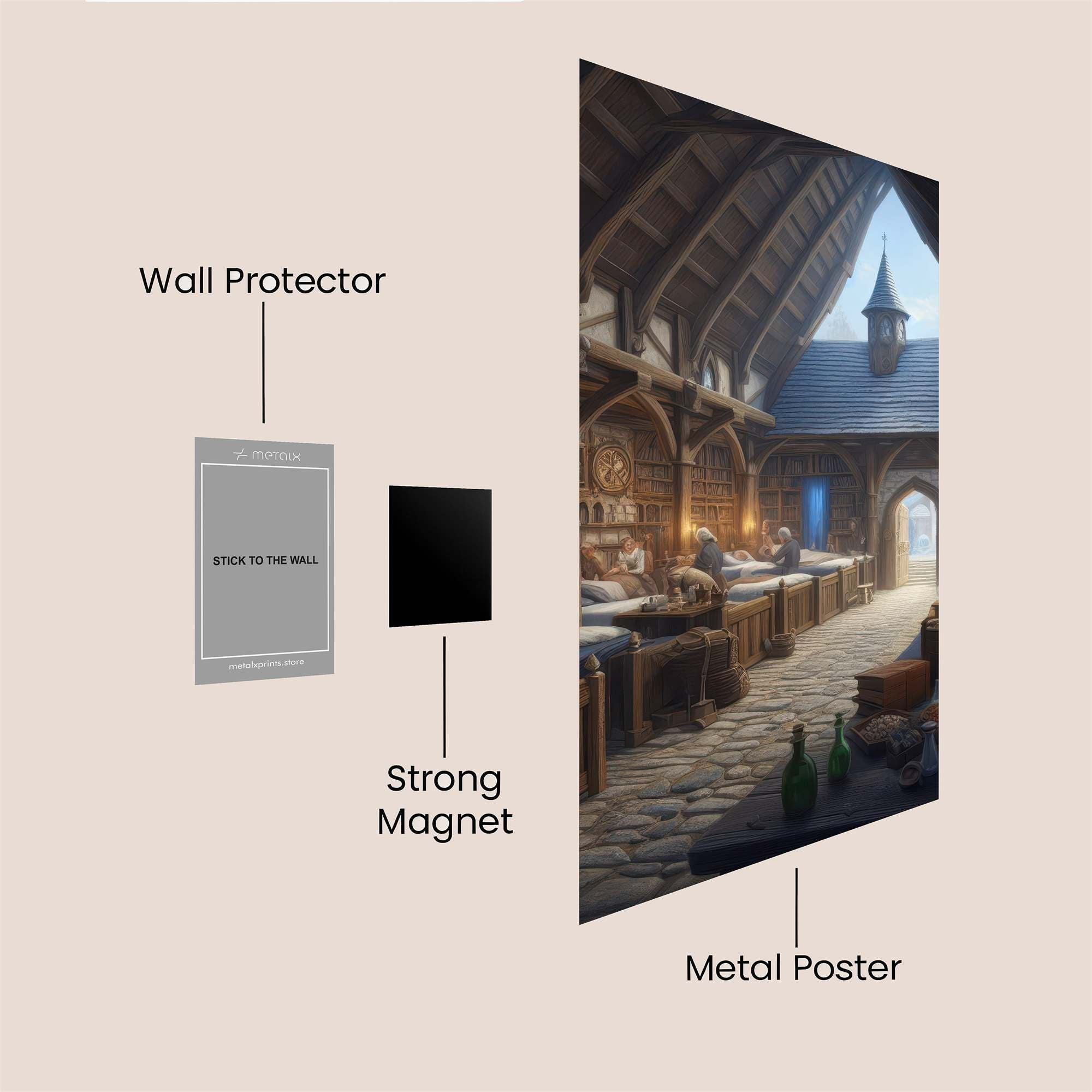 Wizardly Haven Safe Wall Magnetic / M