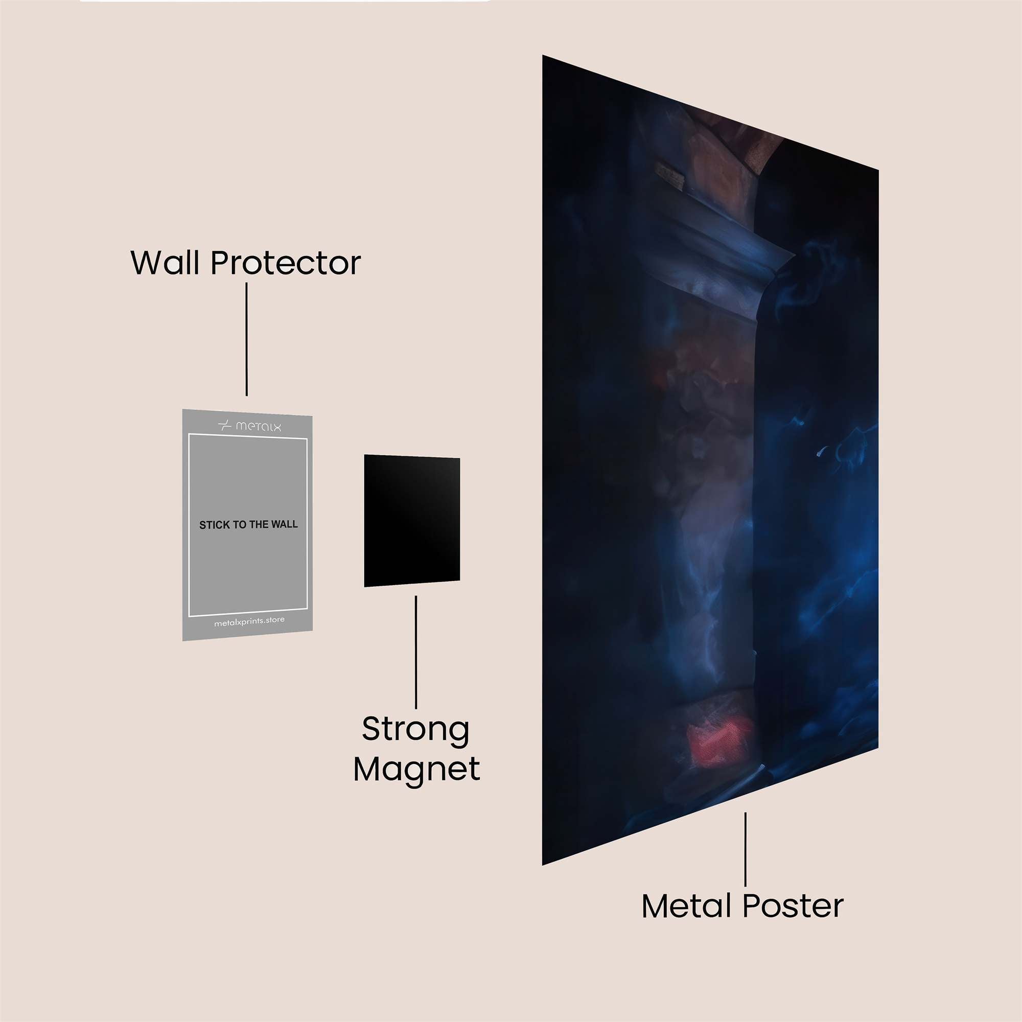 Mystic Aura Safe Wall Magnetic / M