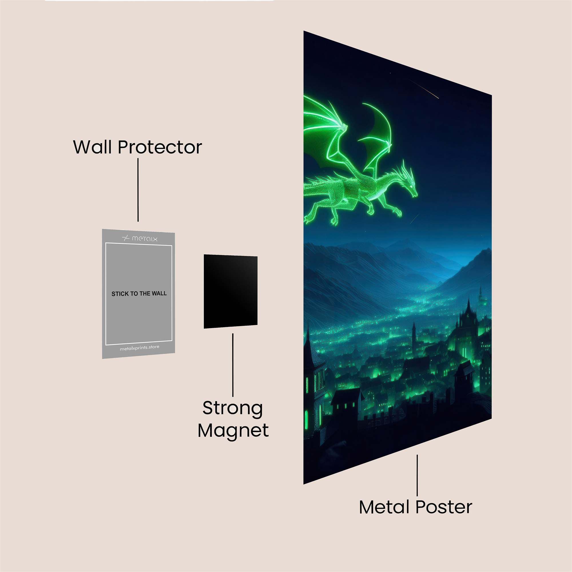 Dragon Radiant Safe Wall Magnetic / M