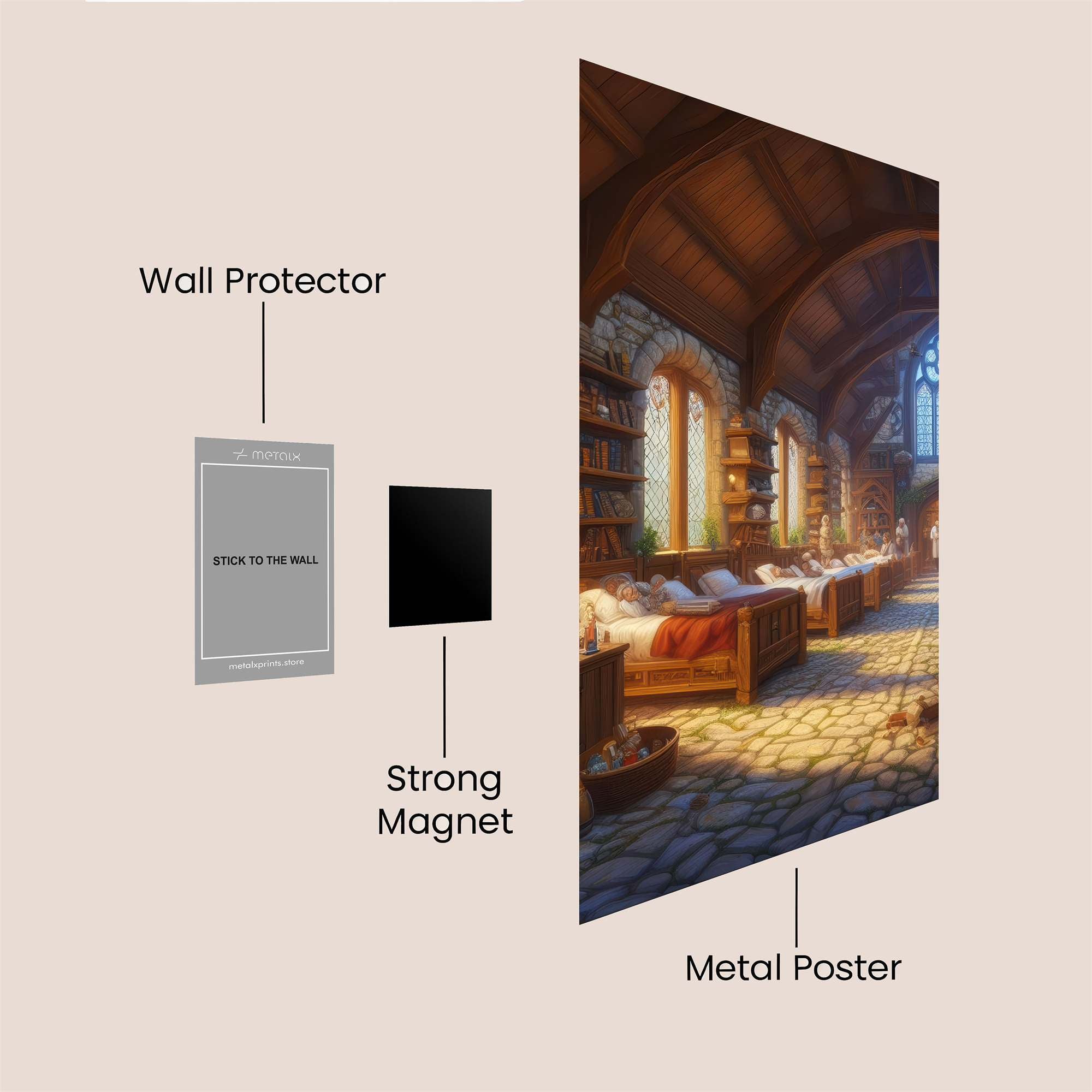 Wizardly Haven Safe Wall Magnetic / M