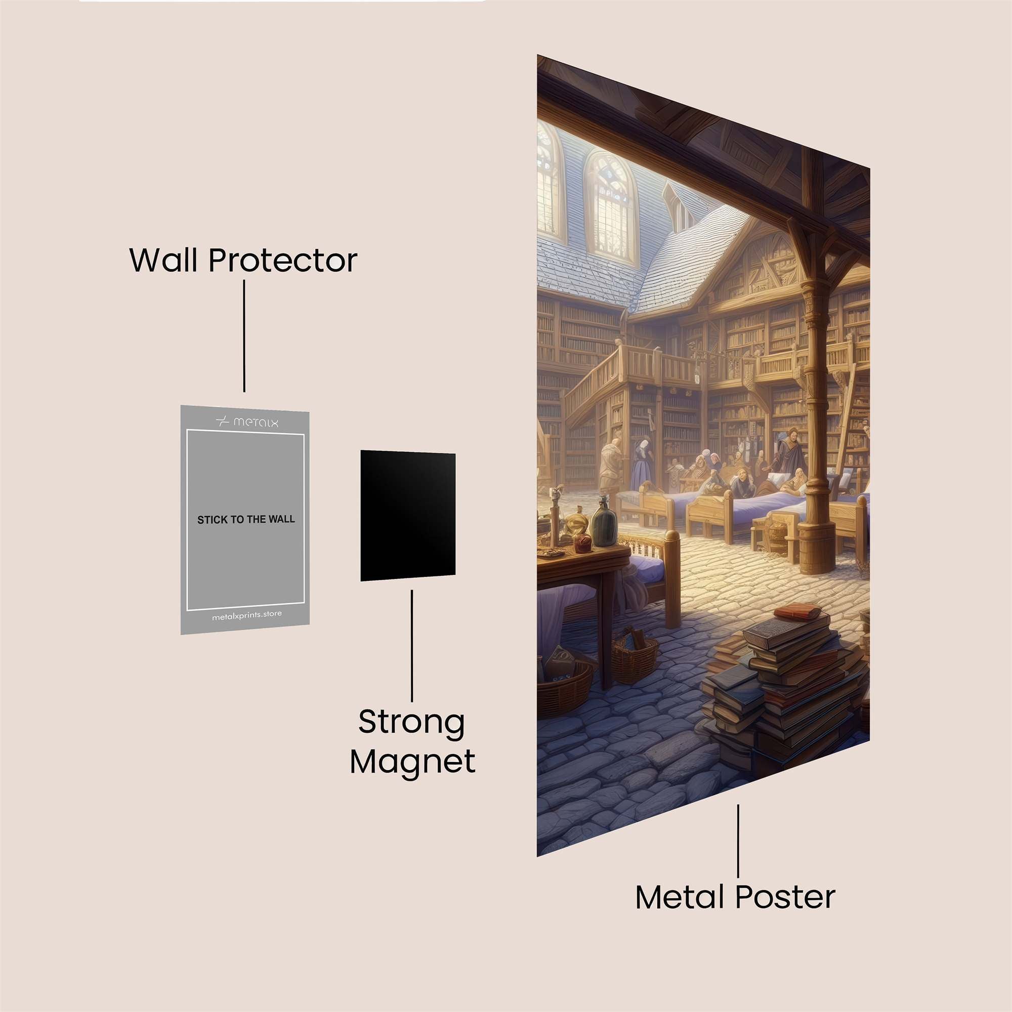 Wizarding Sanctuary Safe Wall Magnetic / M