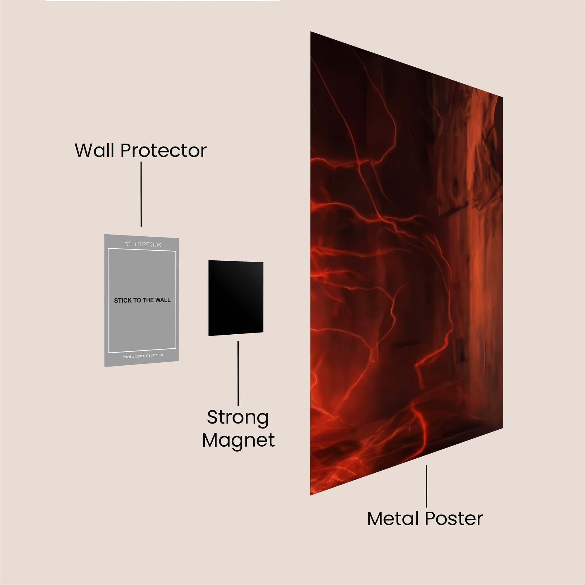 Electric Frenzy Safe Wall Magnetic / M