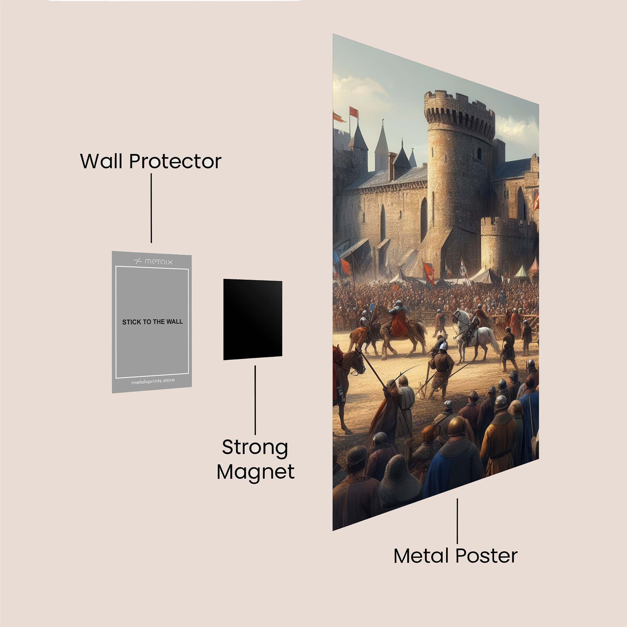 Castle Triumph Safe Wall Magnetic / M