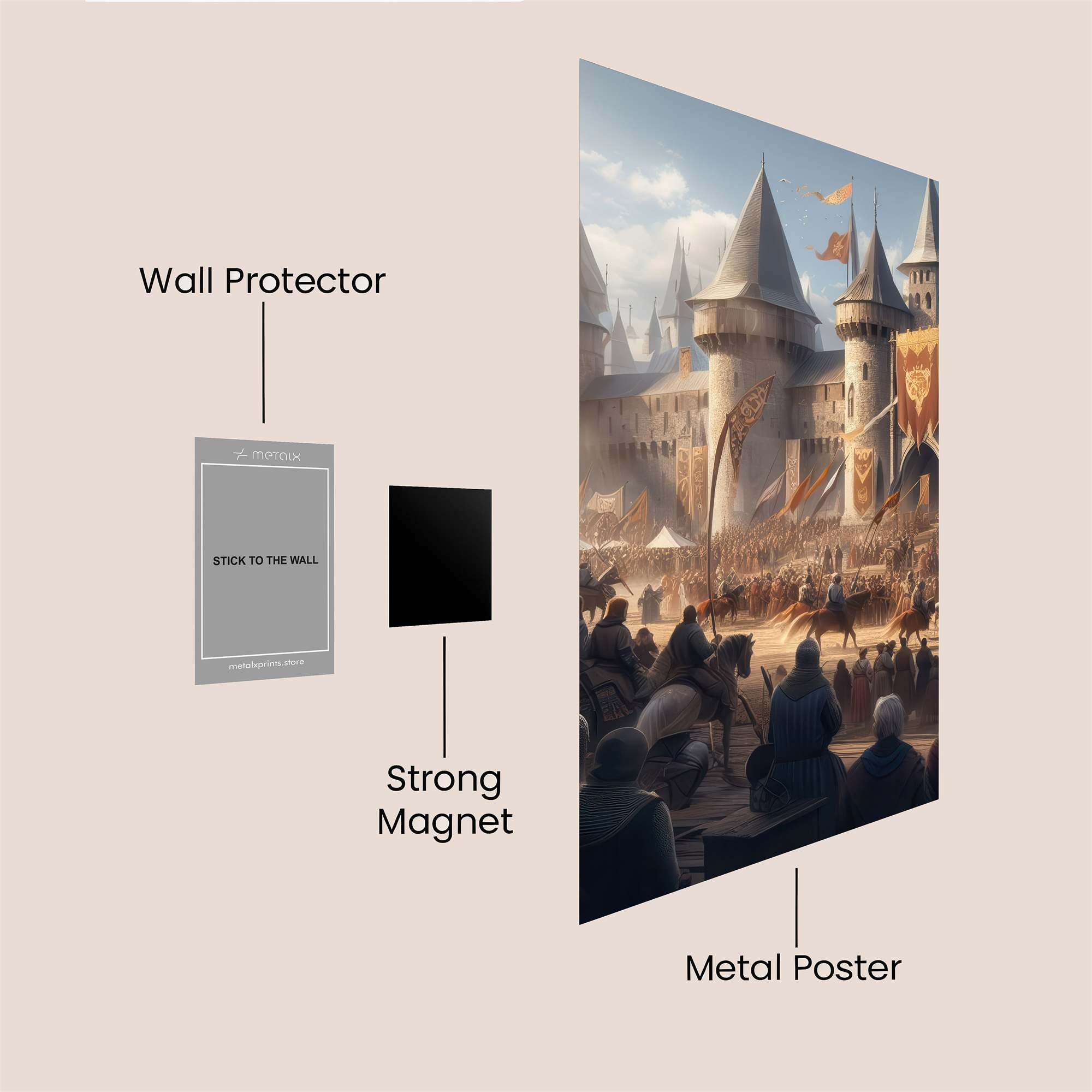 Castle Triumph Safe Wall Magnetic / M