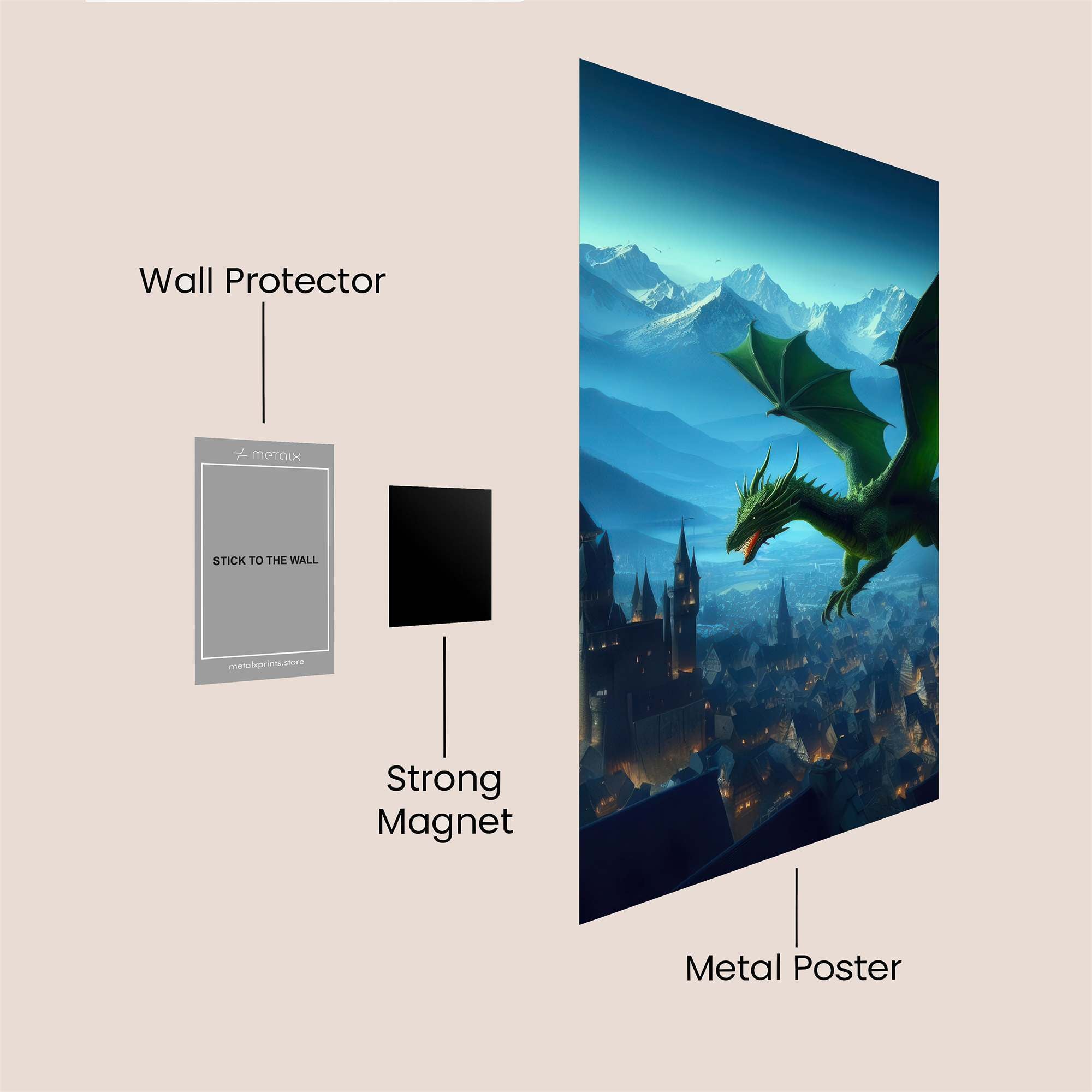 Draco Majestic Safe Wall Magnetic / M