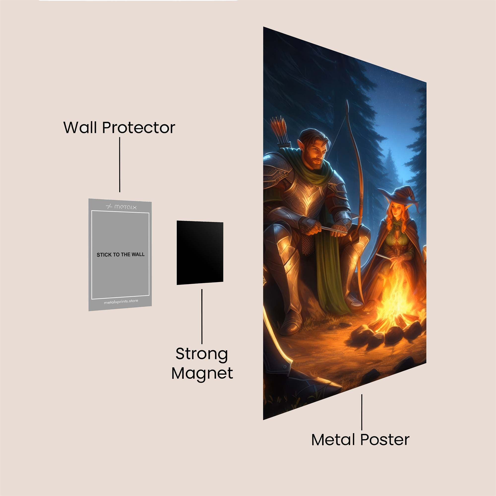 Quest Harmony Safe Wall Magnetic / M