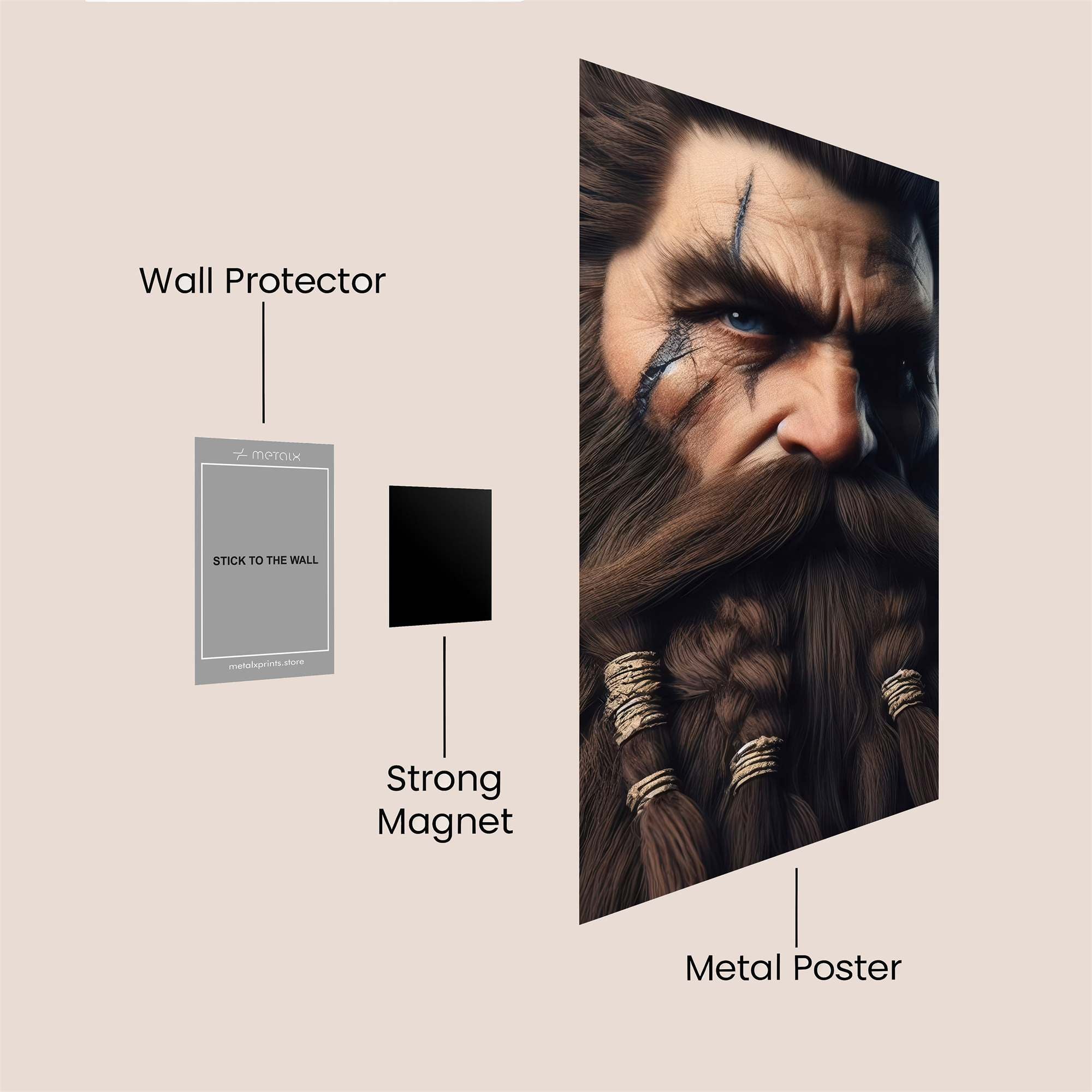 Dwarf Ferocity Safe Wall Magnetic / M