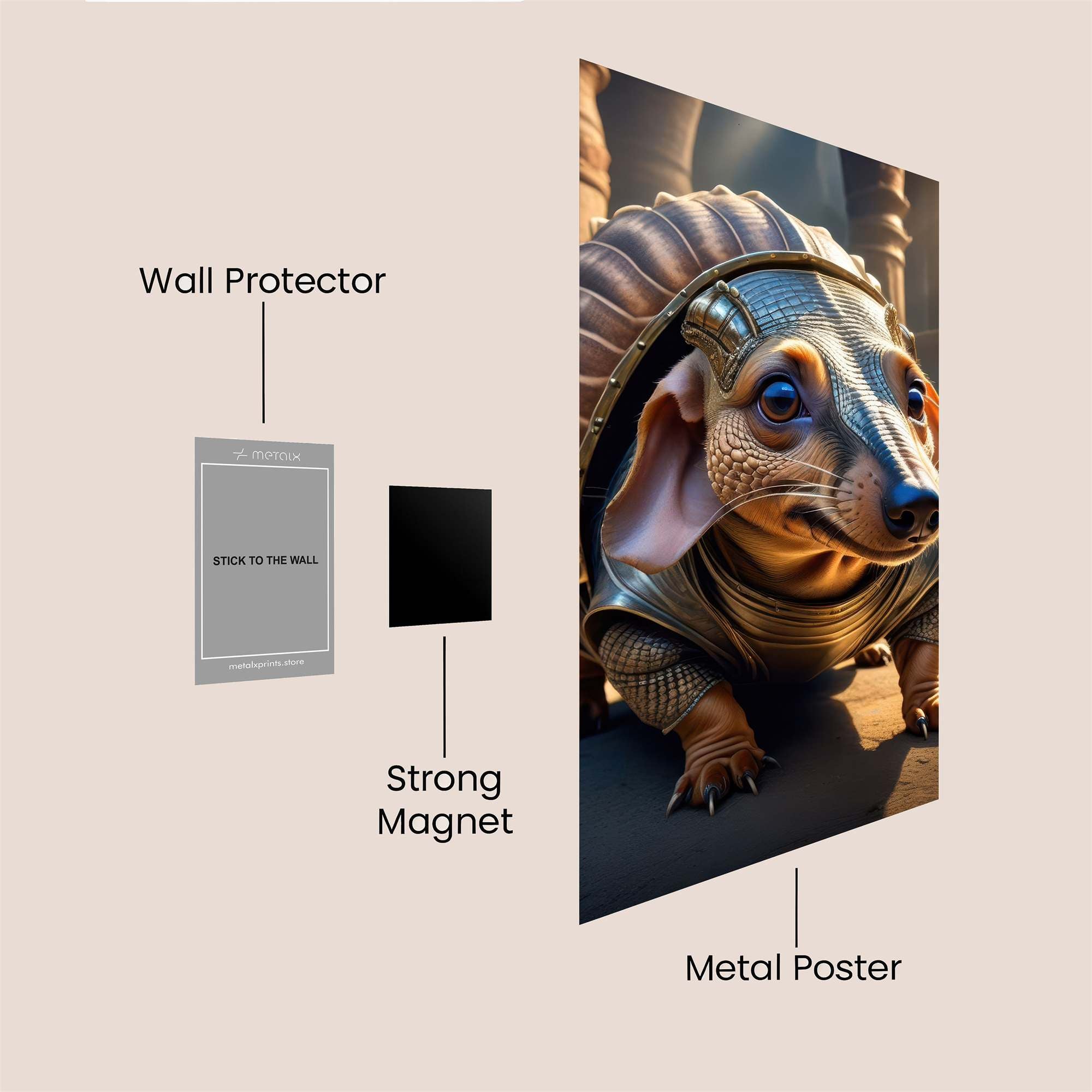 Armored Adorable Safe Wall Magnetic / M