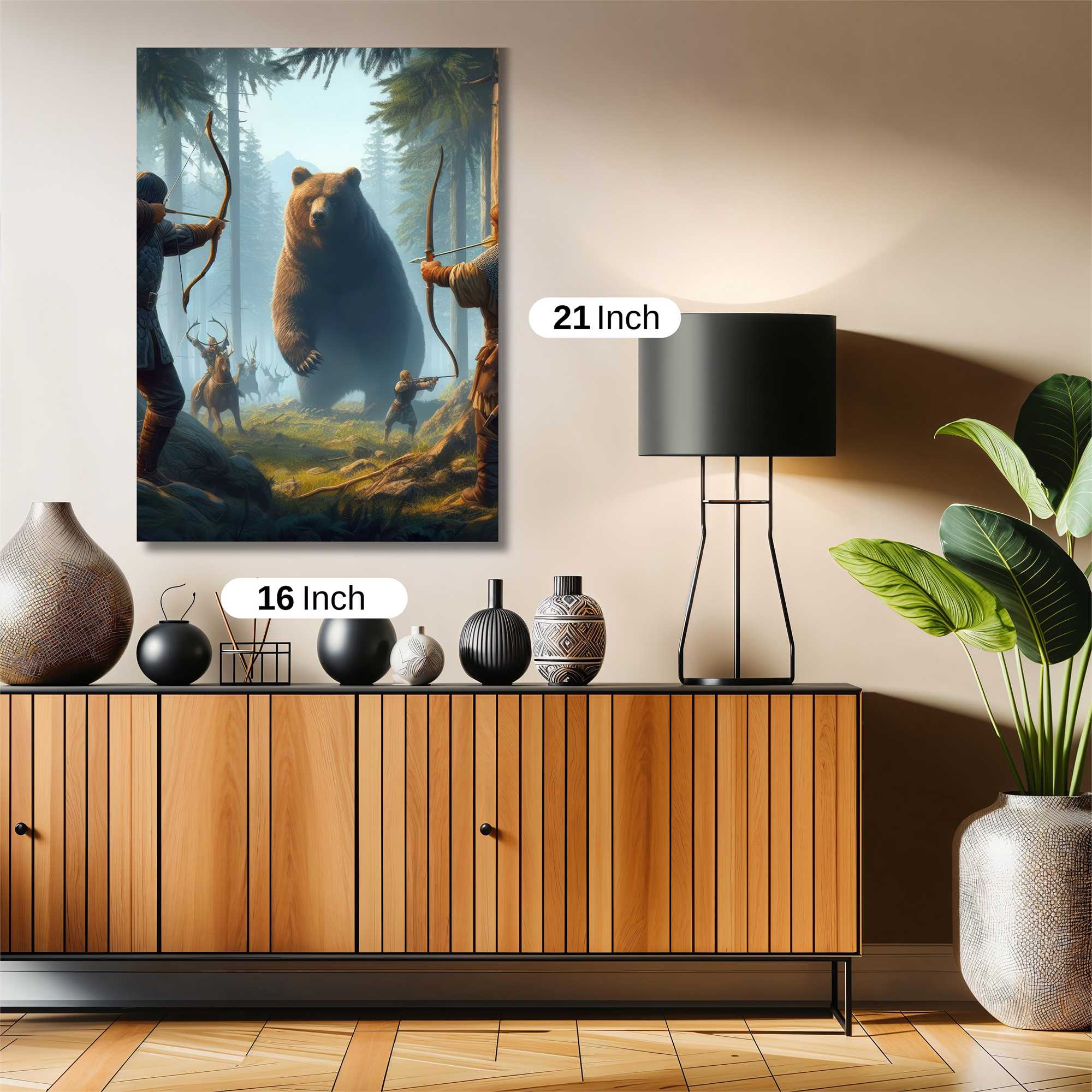 Bear Confrontation Safe Wall Magnetic / M