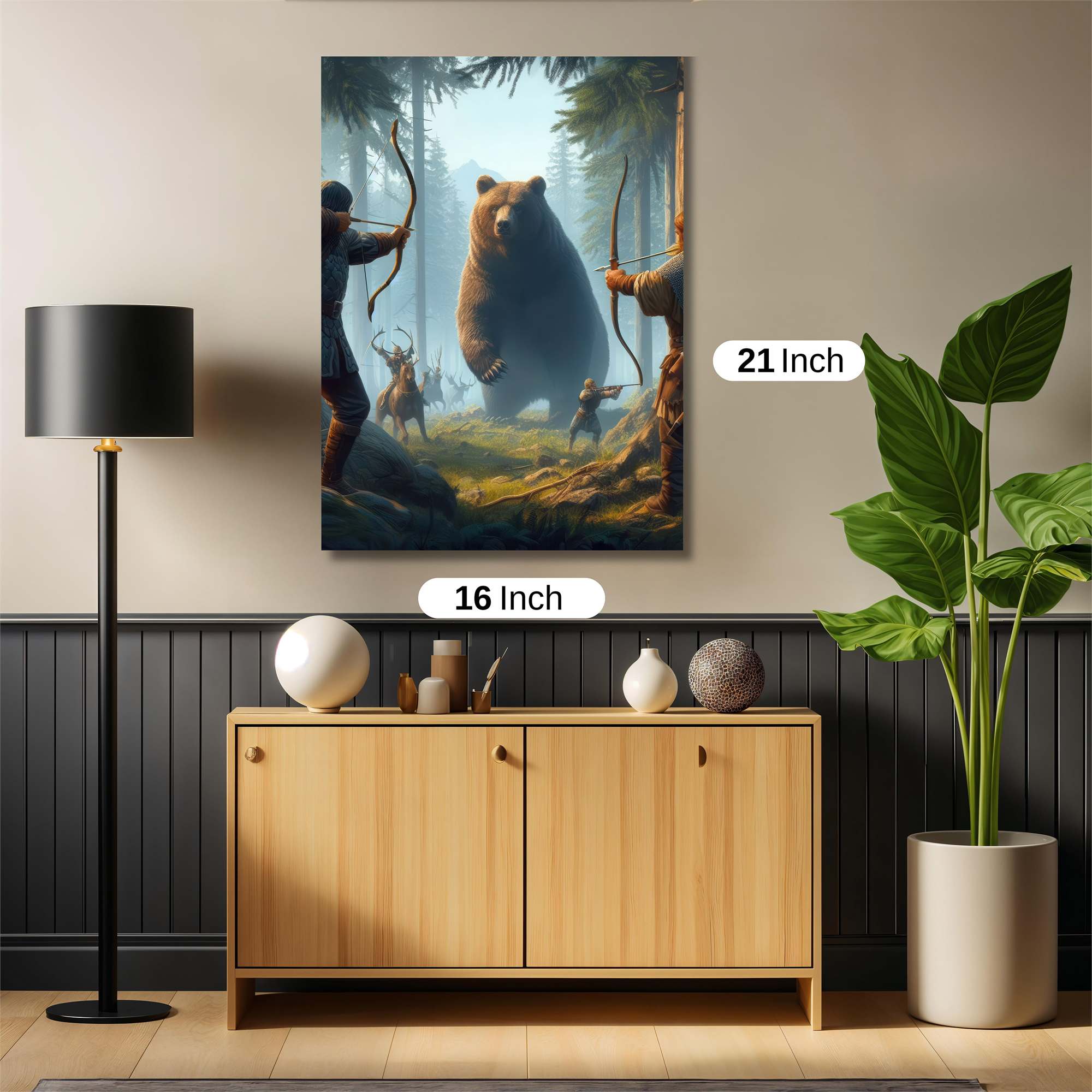 Bear Confrontation Safe Wall Magnetic / M