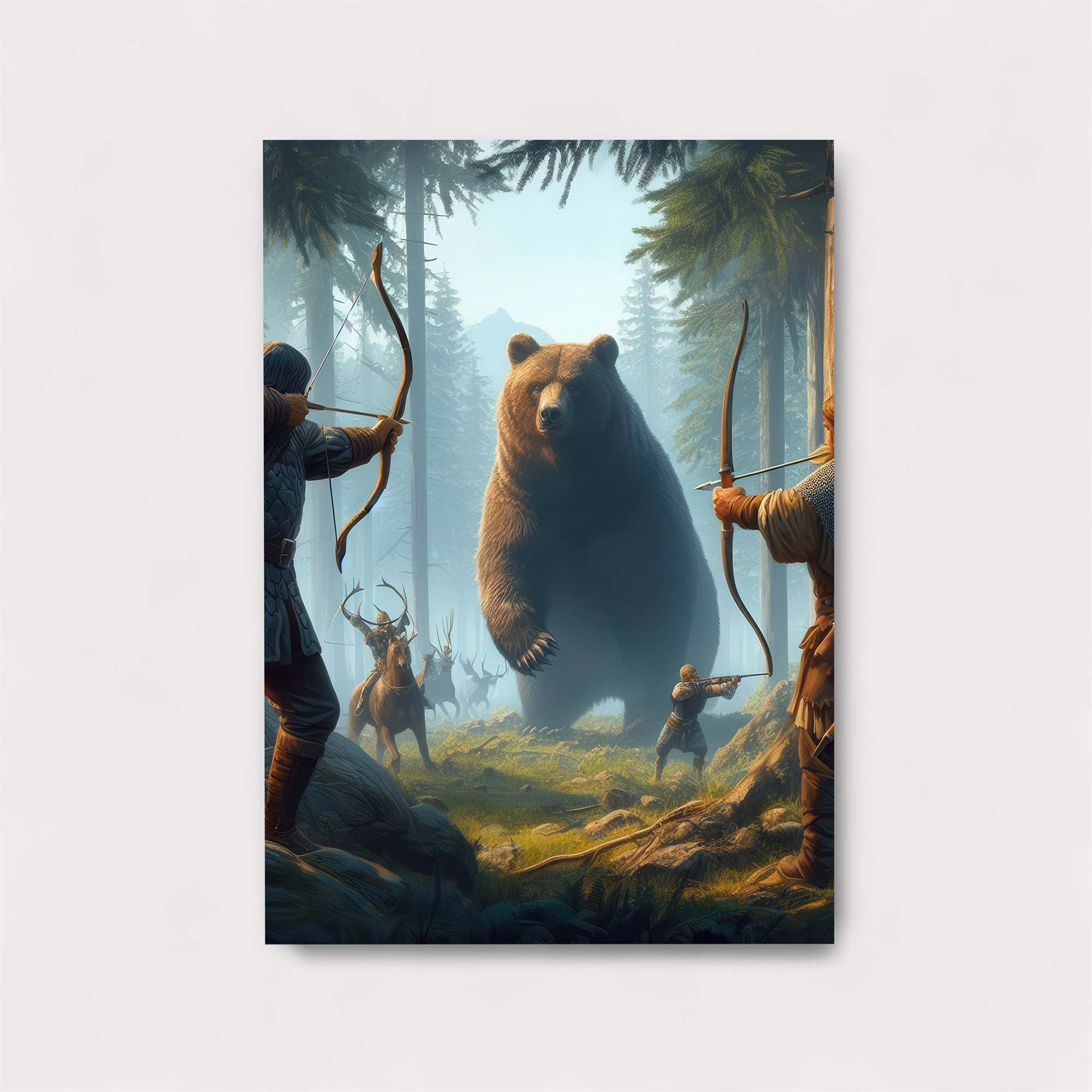 Bear Confrontation Safe Wall Magnetic / M