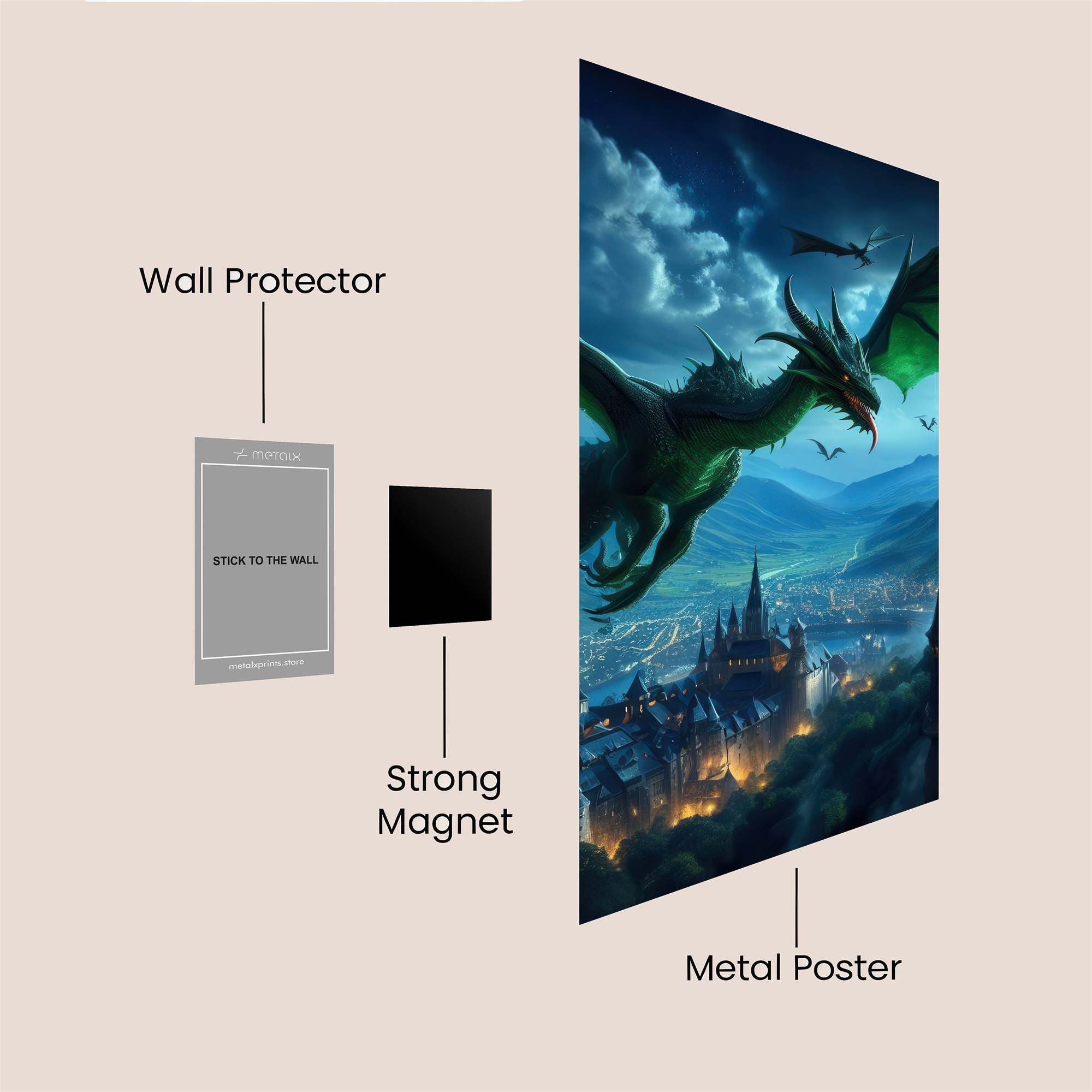 Dragon Majesty Safe Wall Magnetic / M