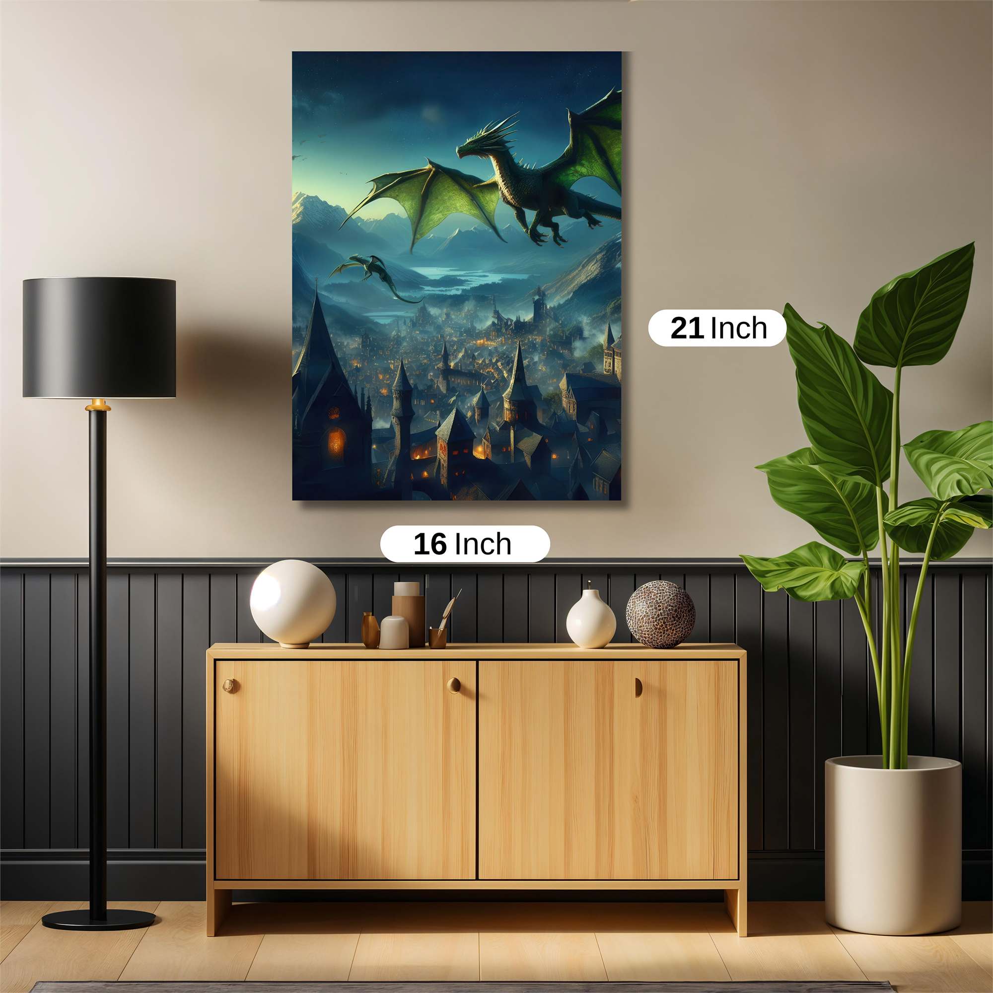 Dragon Twilight Safe Wall Magnetic / M