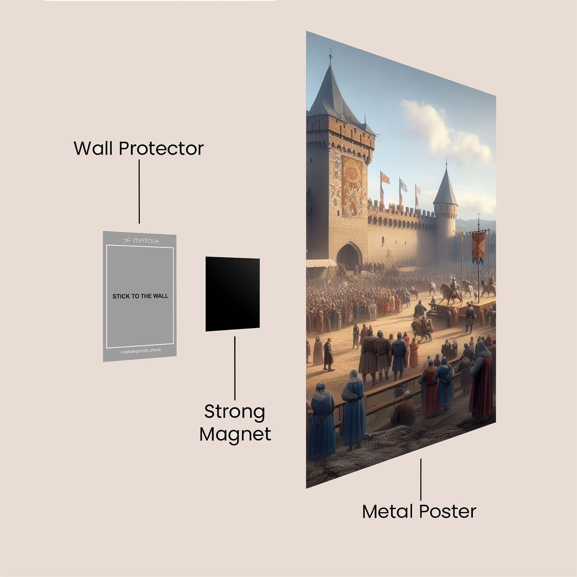 Castle Triumph Safe Wall Magnetic / M