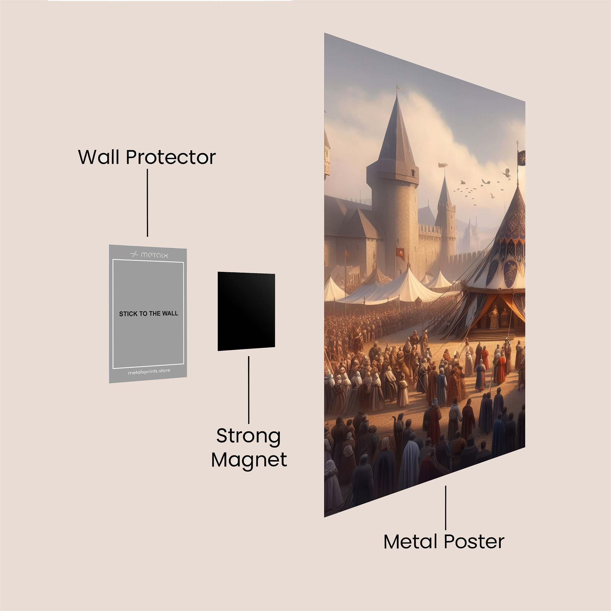 Hogwarts Festive Safe Wall Magnetic / M