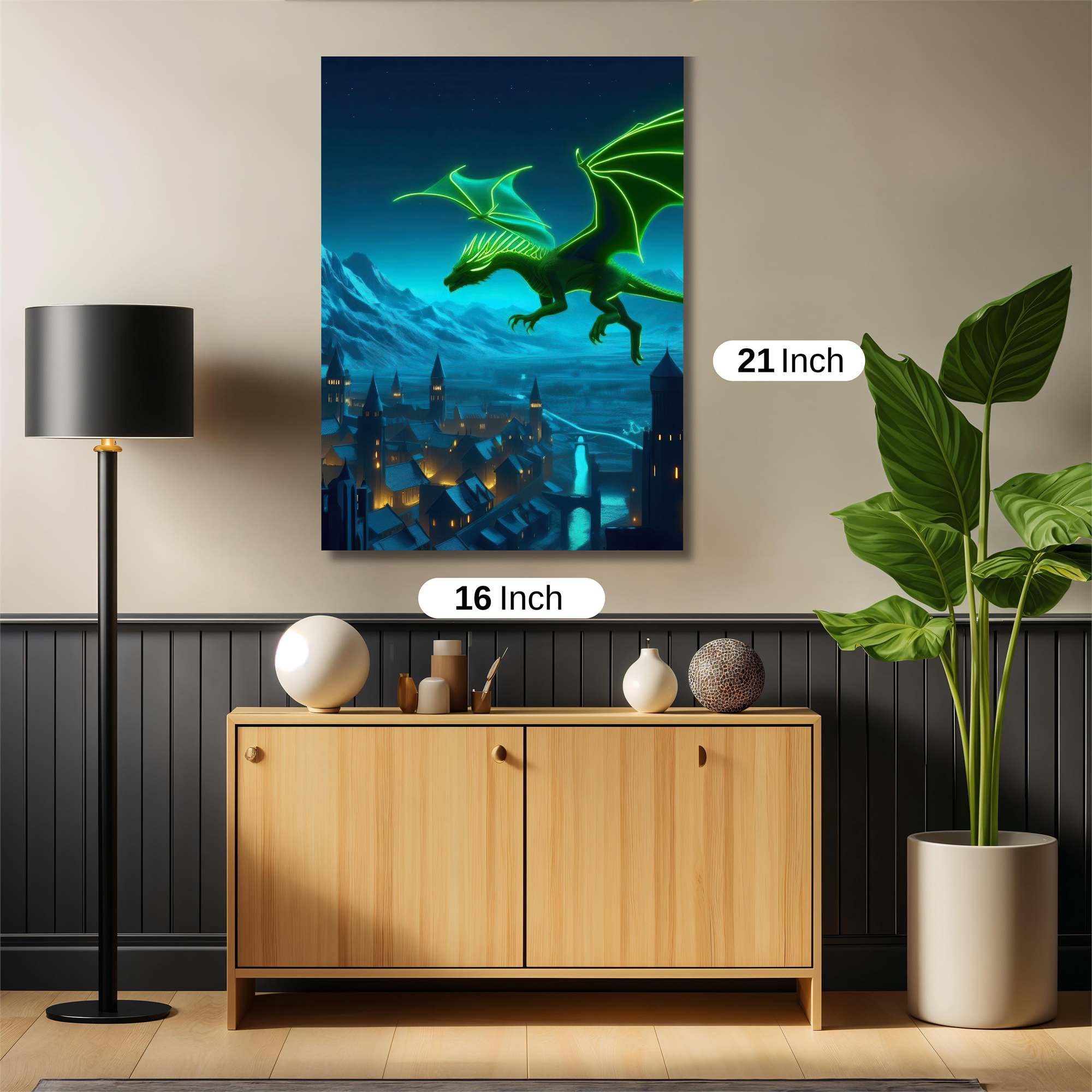 Dragon Glow Safe Wall Magnetic / M