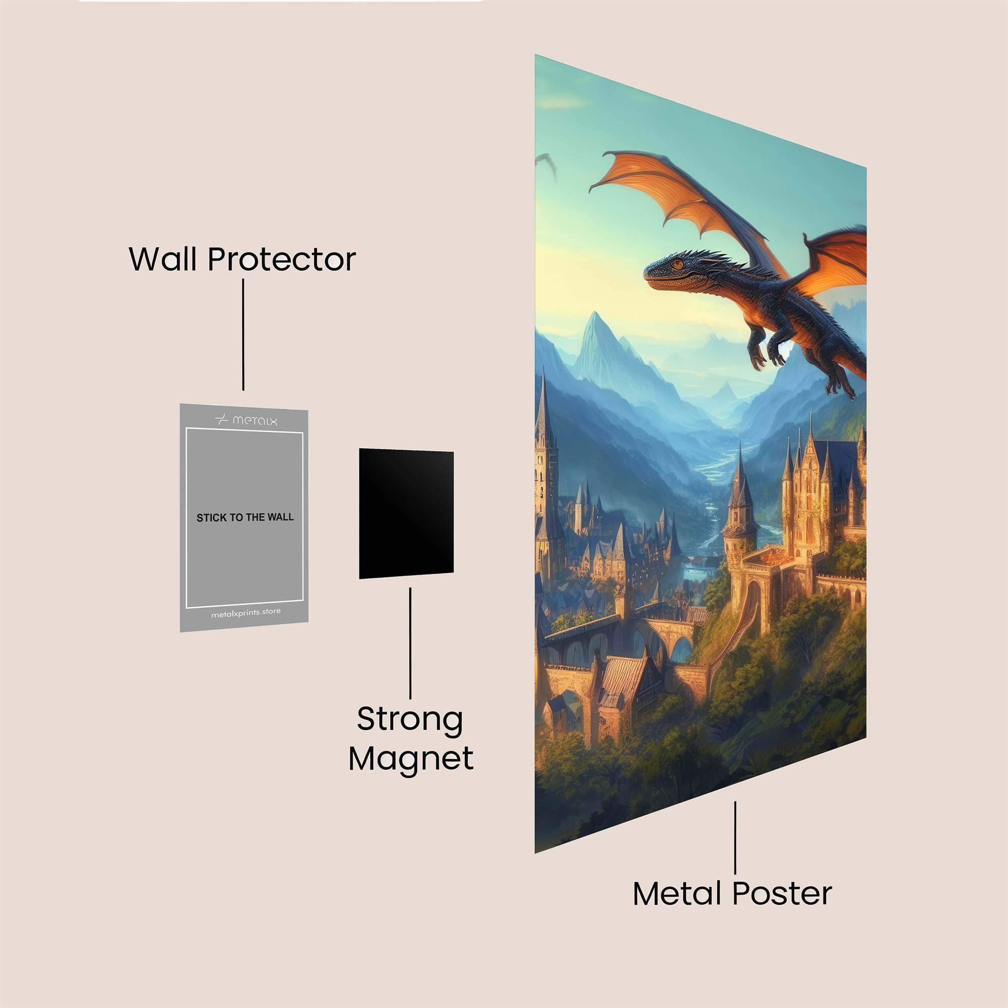 Dragon Majesty Safe Wall Magnetic / M