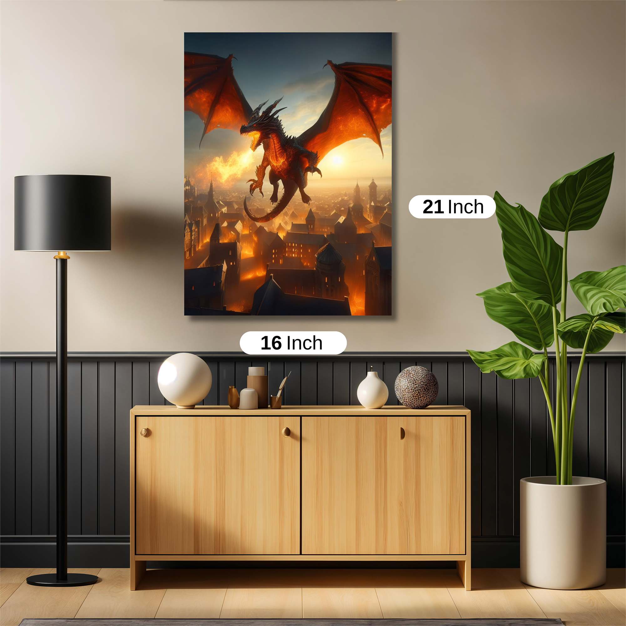 Dragon Blaze Safe Wall Magnetic / M