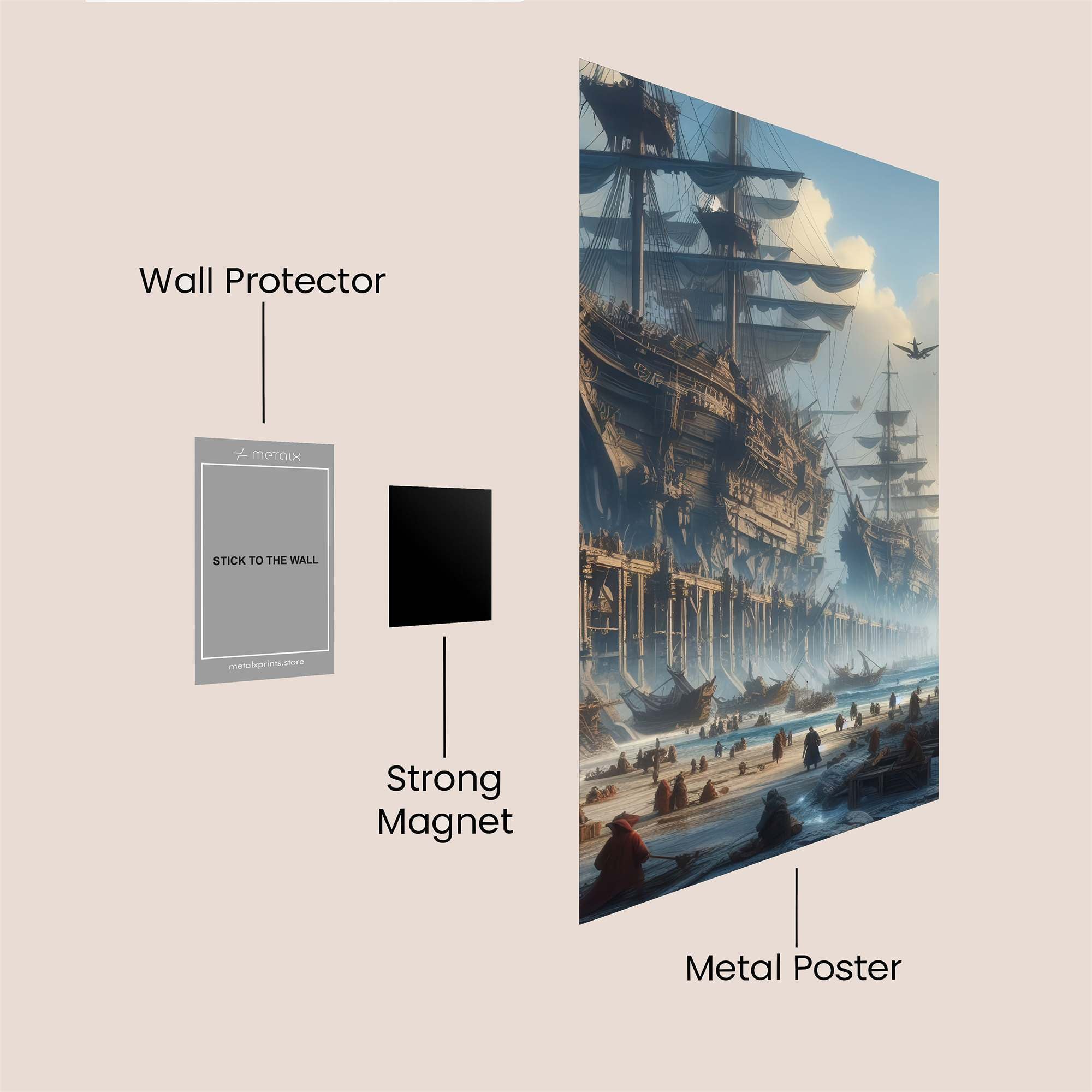 Pirate Haven Safe Wall Magnetic / M