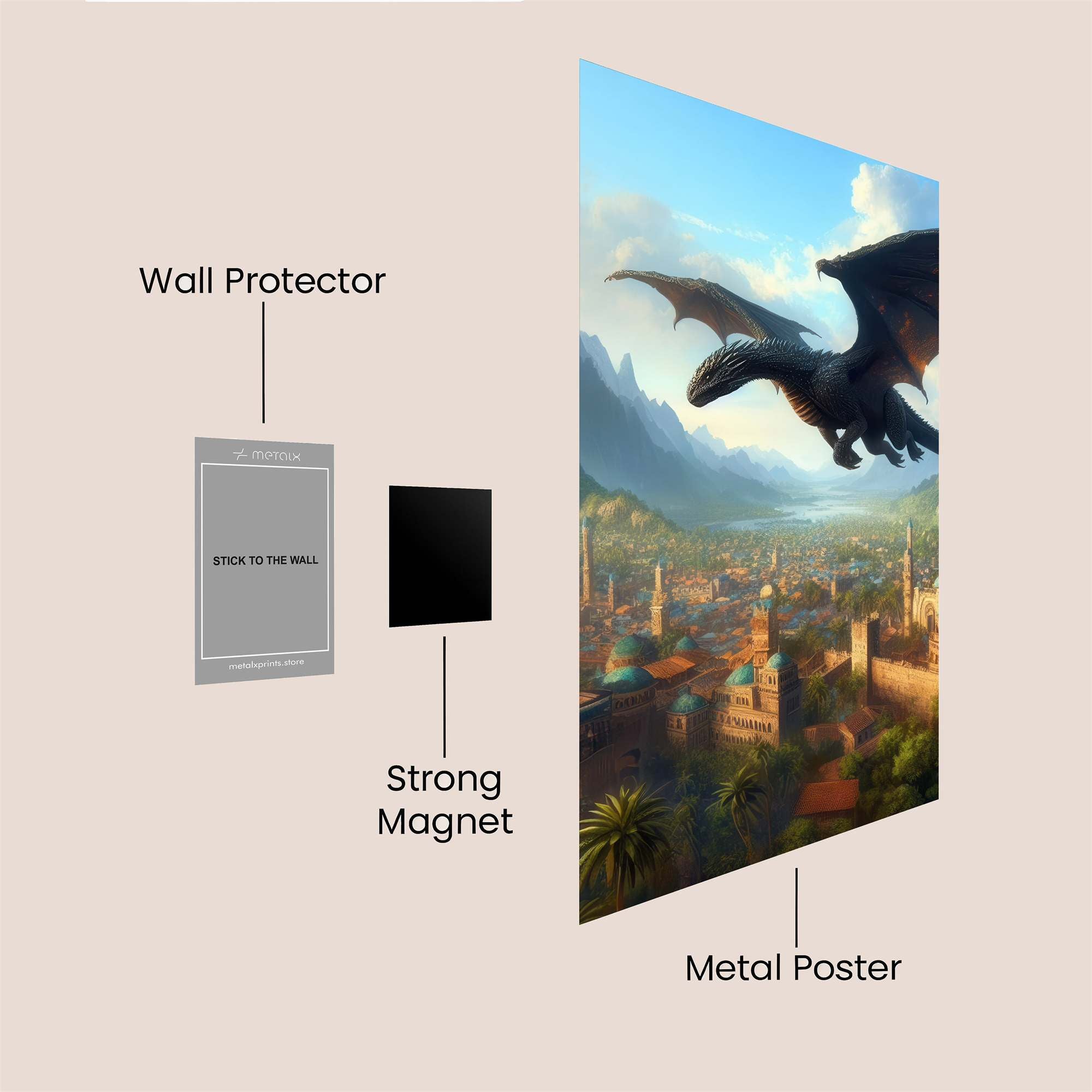 Dragon Serenity Safe Wall Magnetic / M