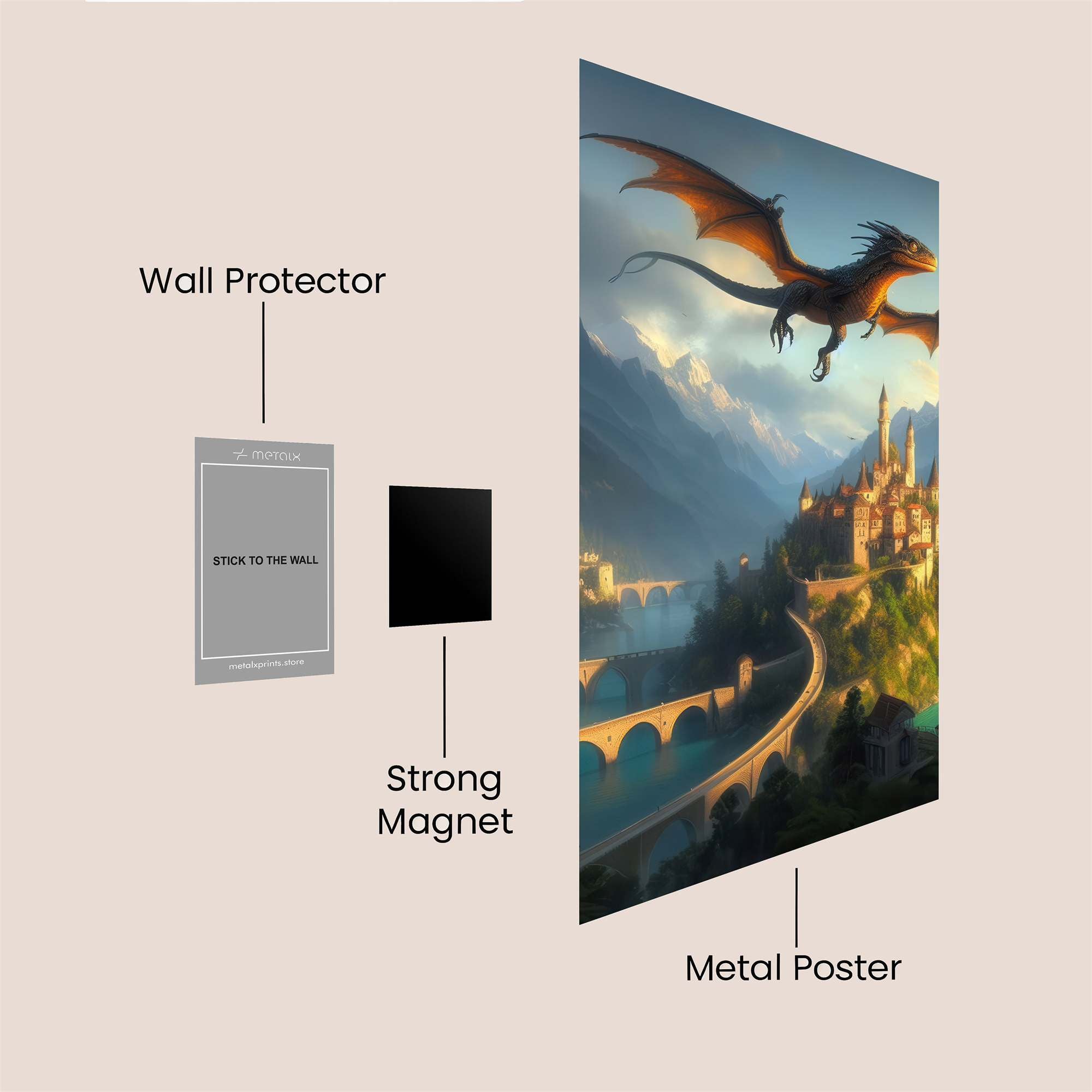 Dragon Majesty Safe Wall Magnetic / M