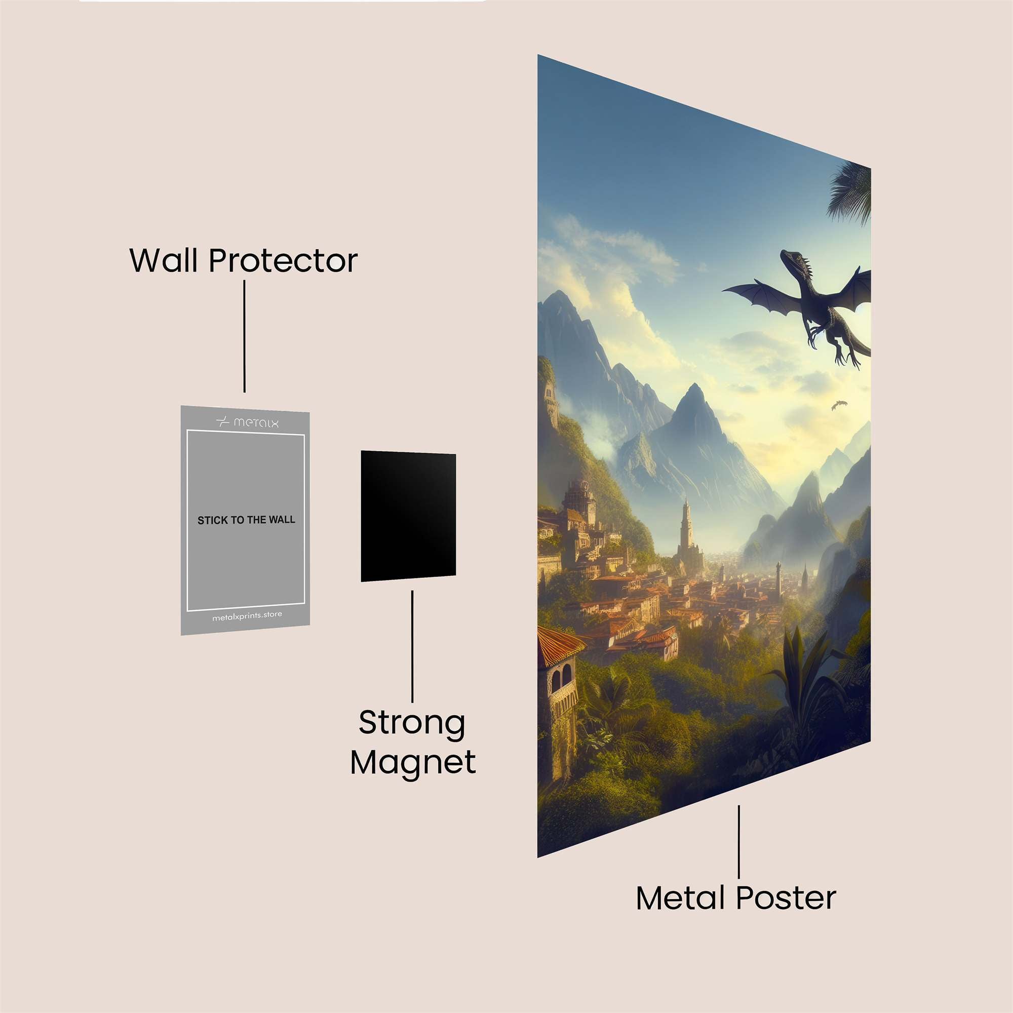 Dragon Serenity Safe Wall Magnetic / M
