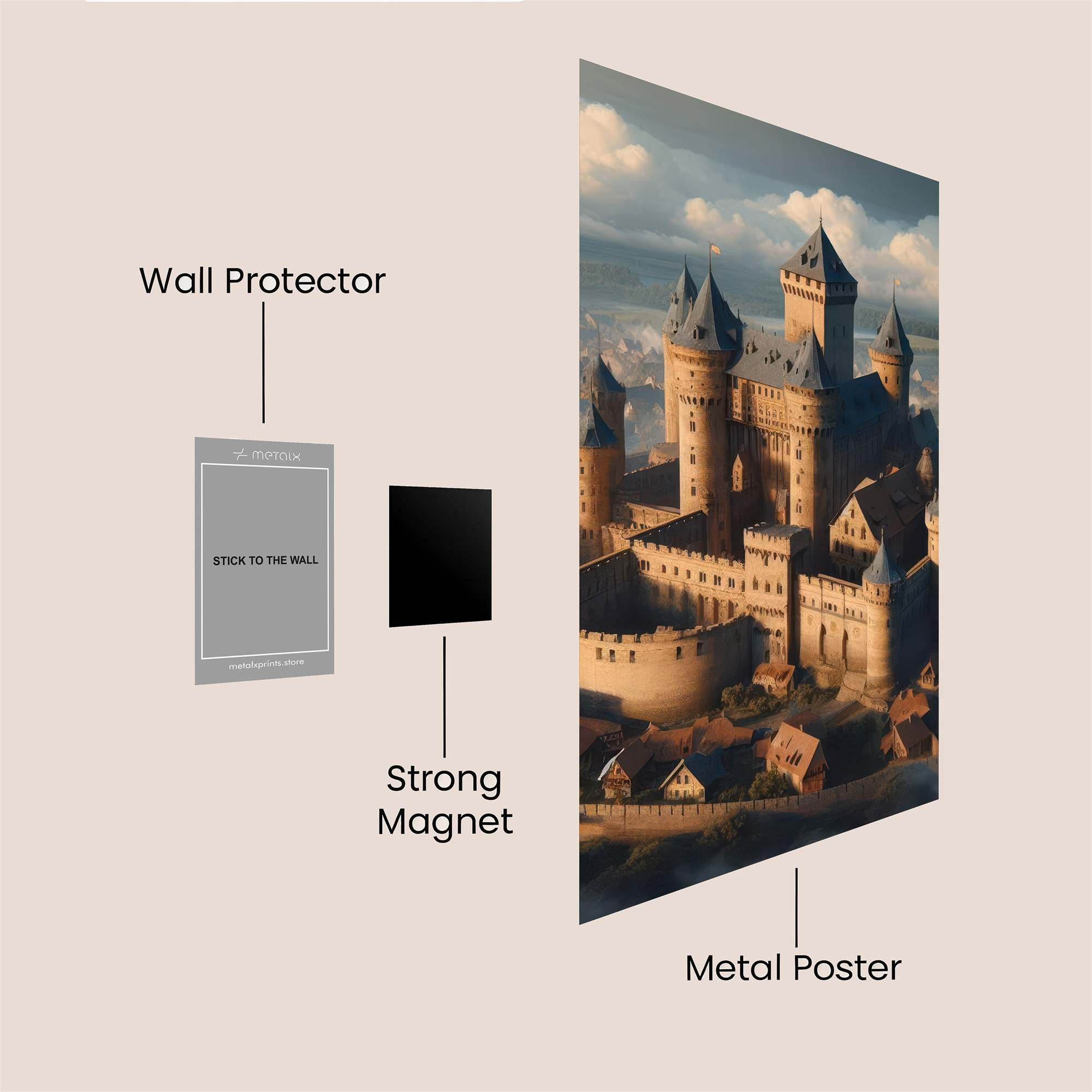 Castle Serenity Safe Wall Magnetic / M