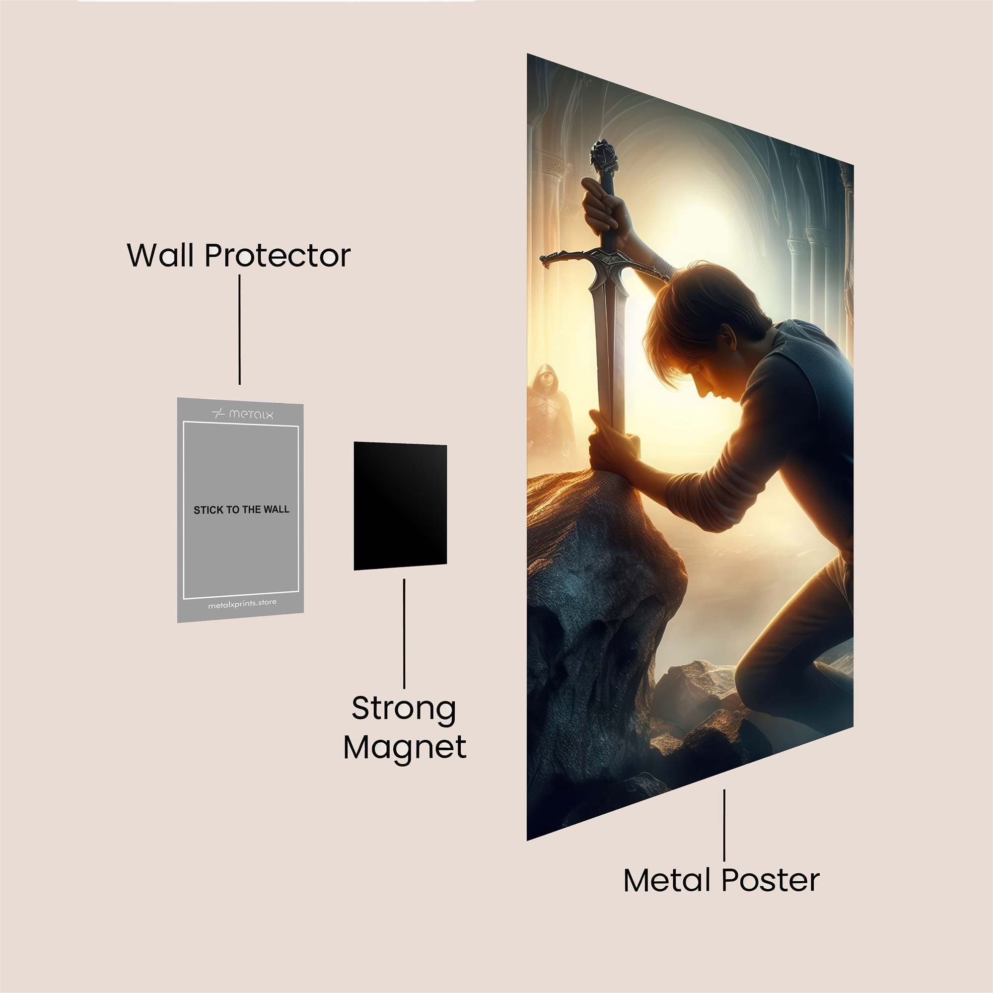 Arthur Resolute Safe Wall Magnetic / M