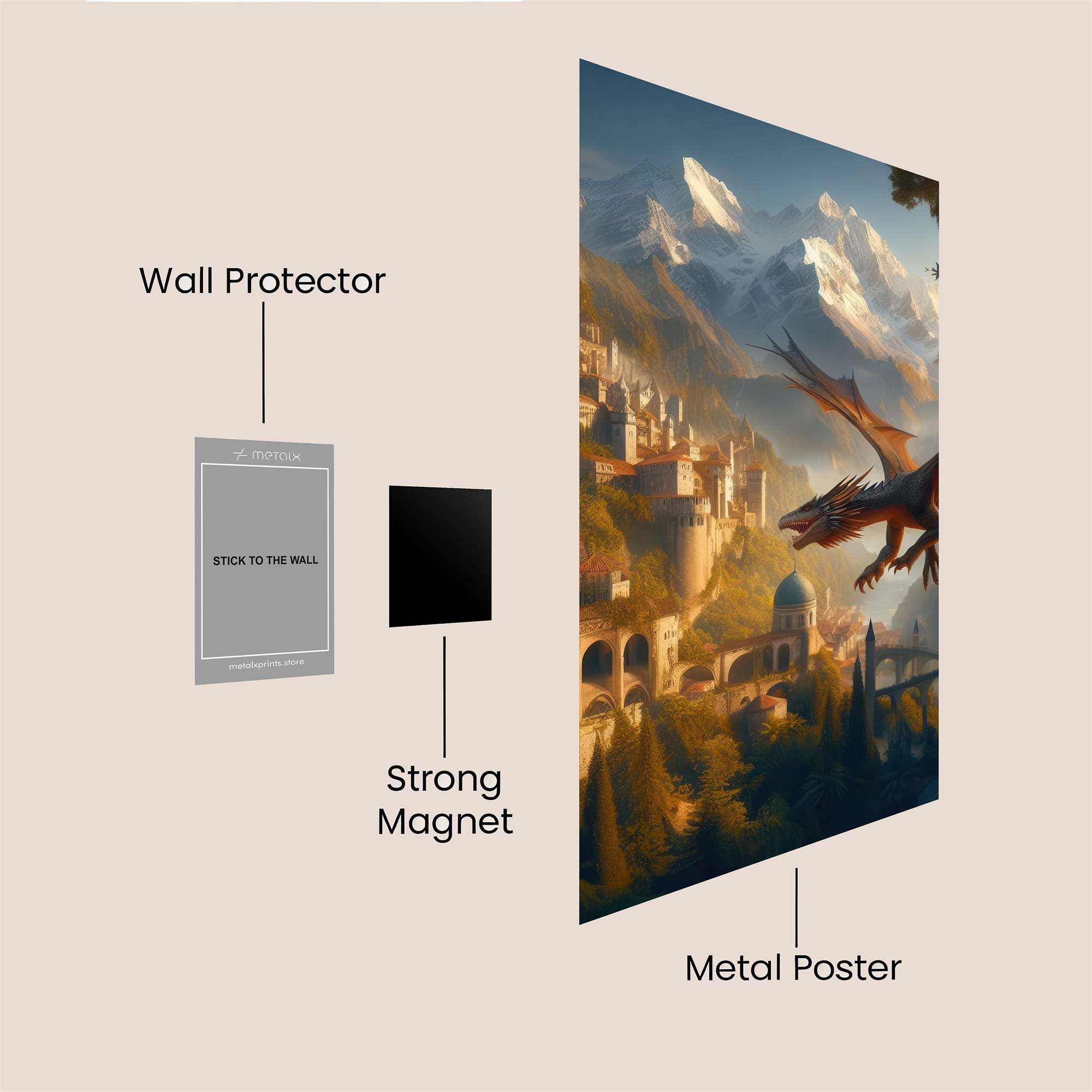 Dragon Serenity Safe Wall Magnetic / M