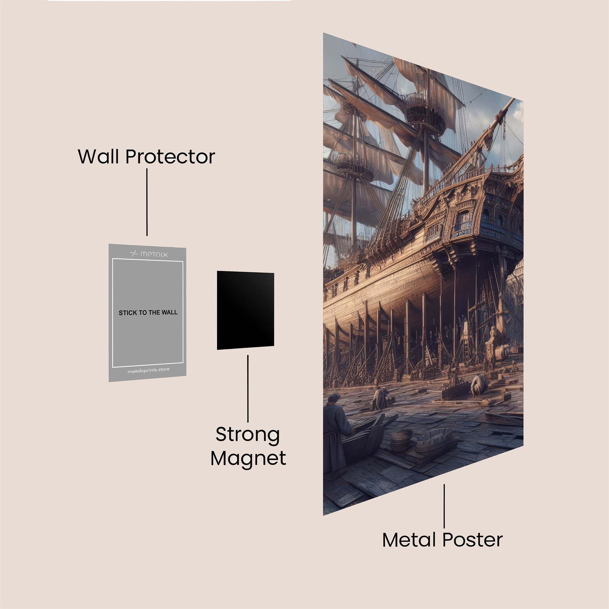 Pirate Haven Safe Wall Magnetic / M