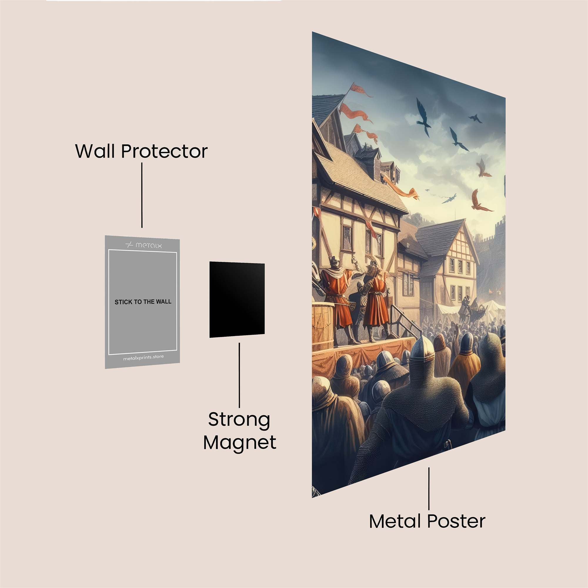Knightly Triumph Safe Wall Magnetic / M