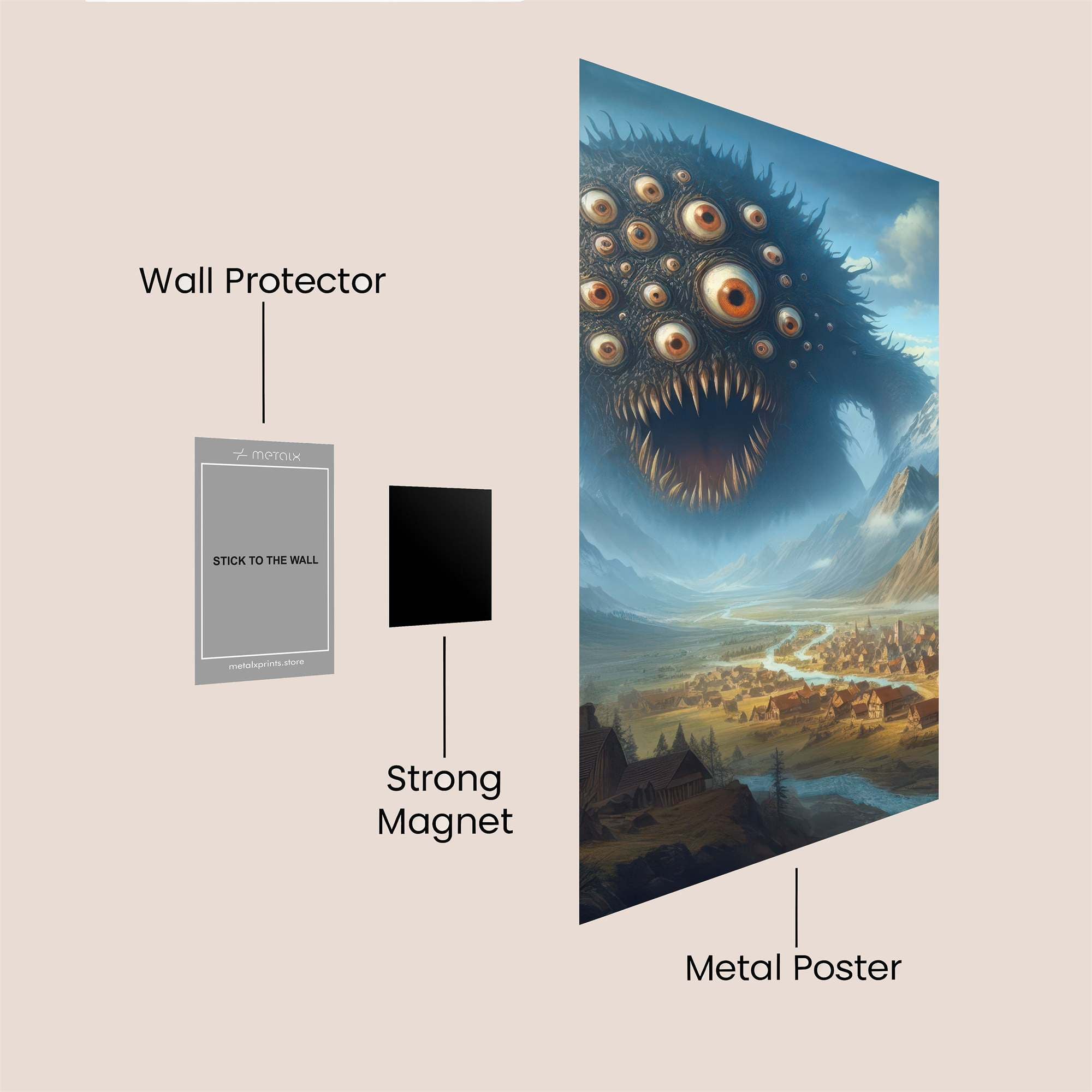 Beholder Menace Safe Wall Magnetic / M
