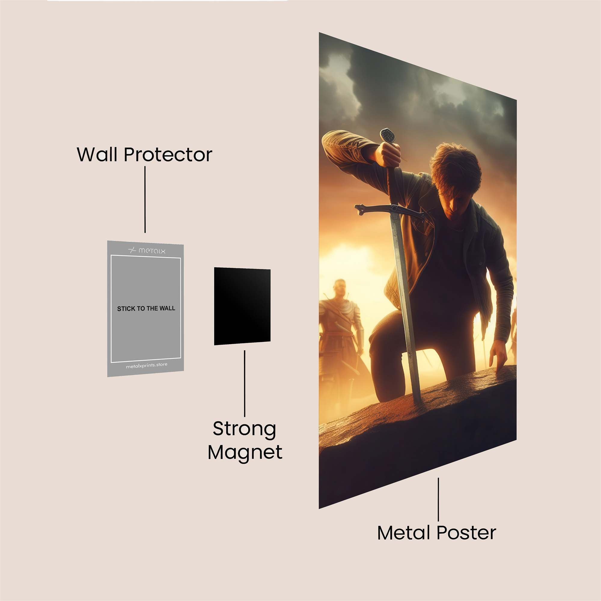 Arthur Ascends Safe Wall Magnetic / M