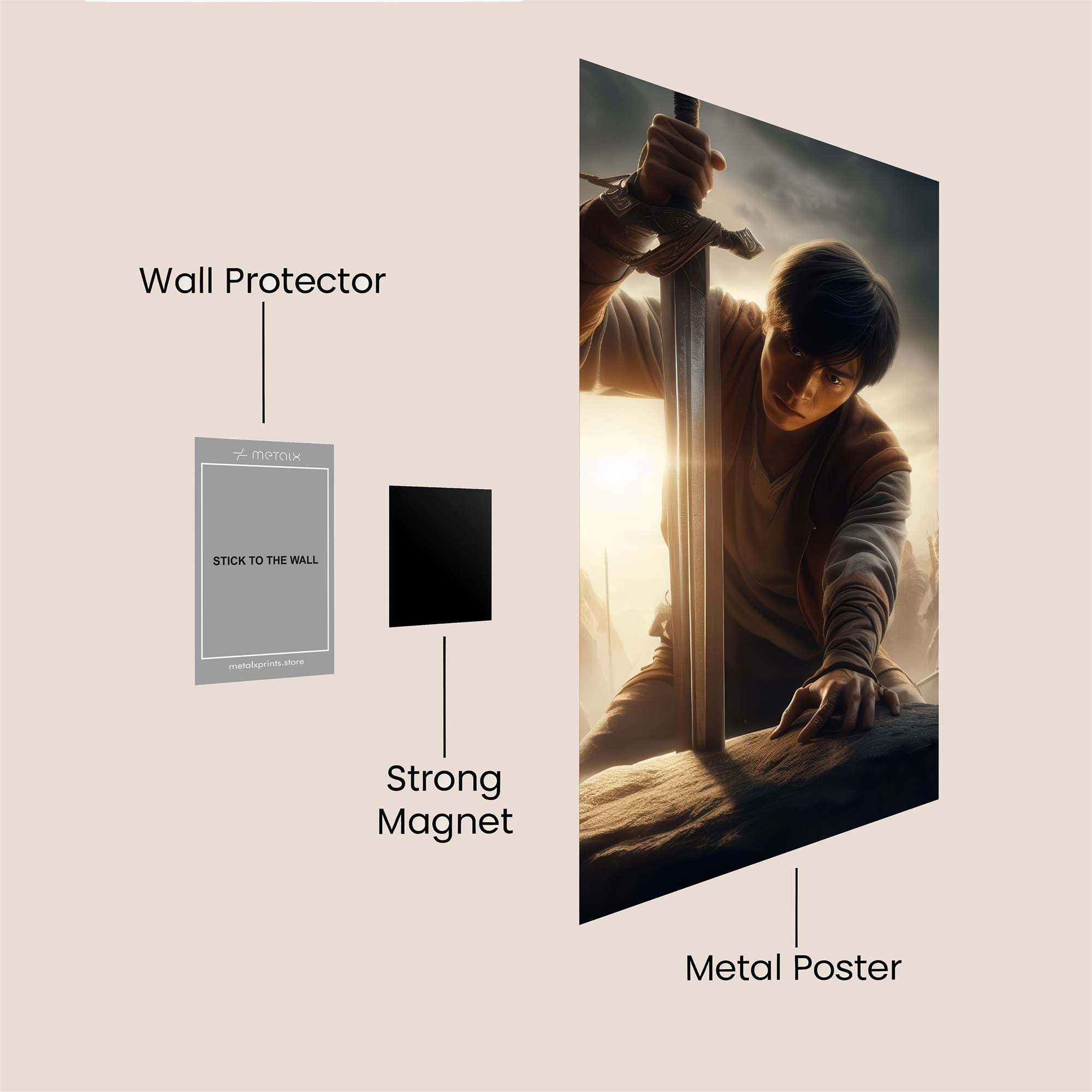 Arthur Resolute Safe Wall Magnetic / M