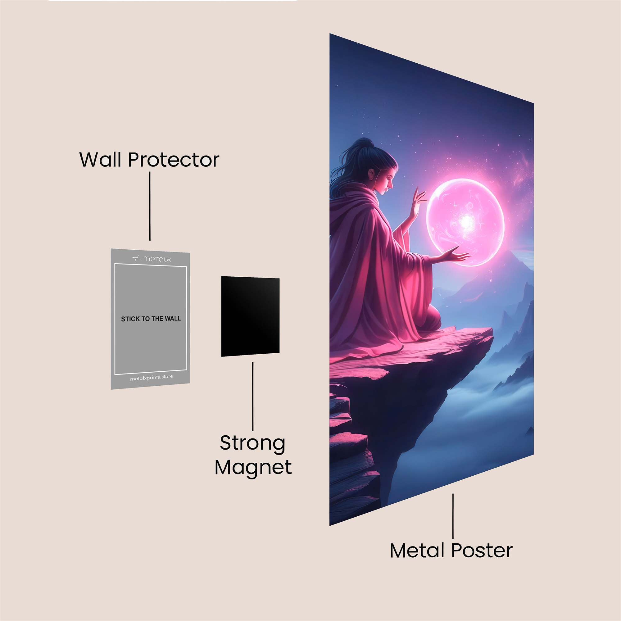 Mystic Serenity Safe Wall Magnetic / M
