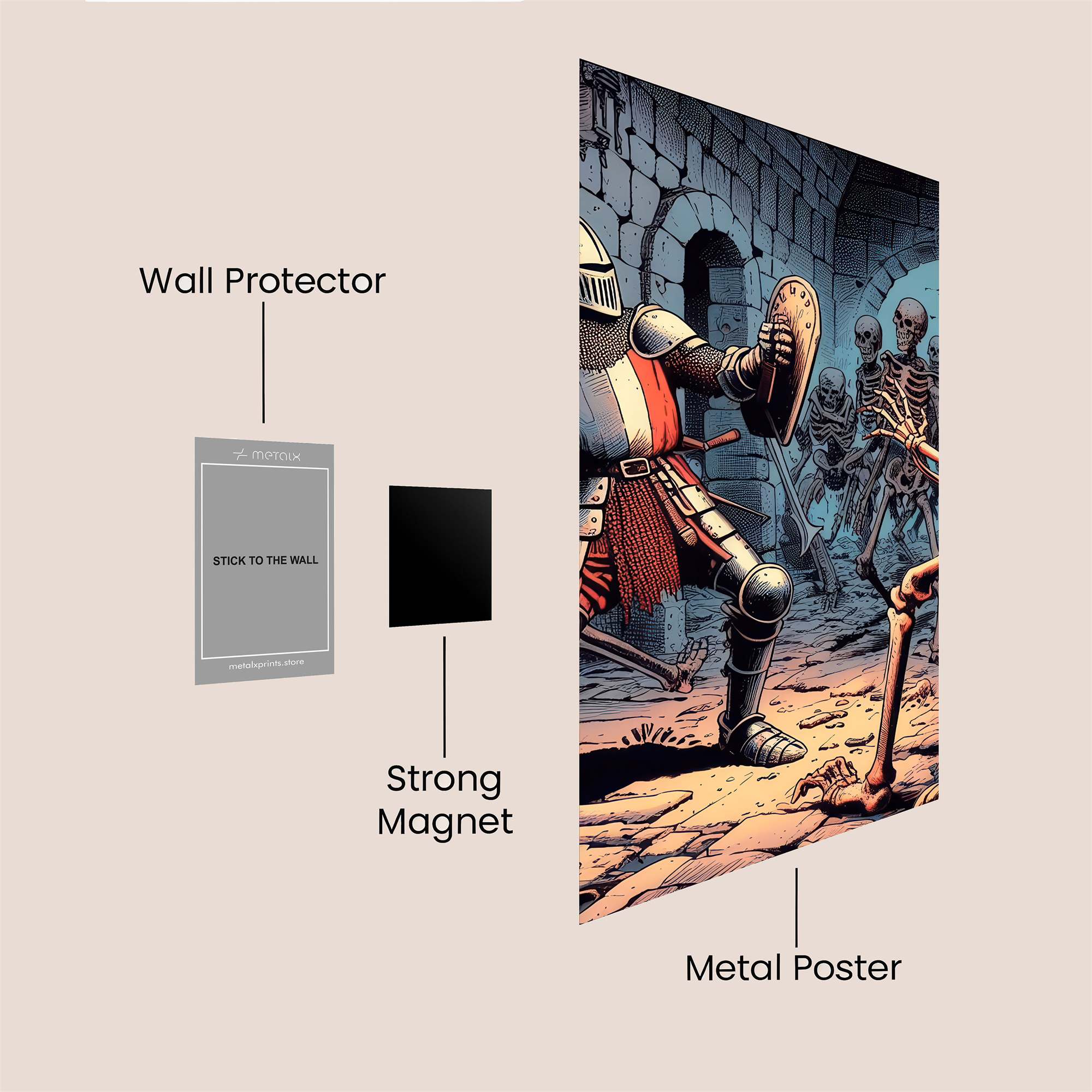 Knight Dread Safe Wall Magnetic / M
