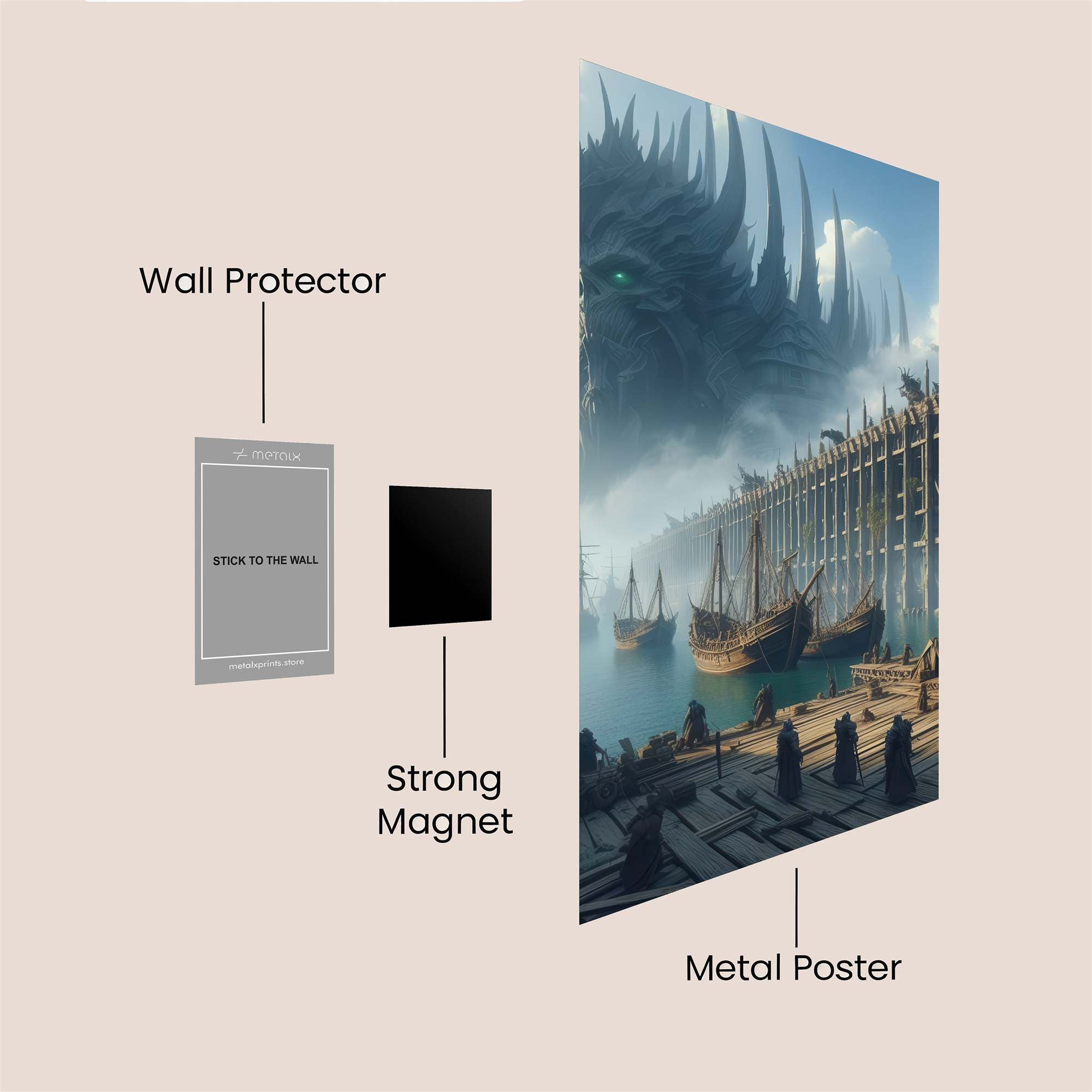 Froggy Whimsy Safe Wall Magnetic / M
