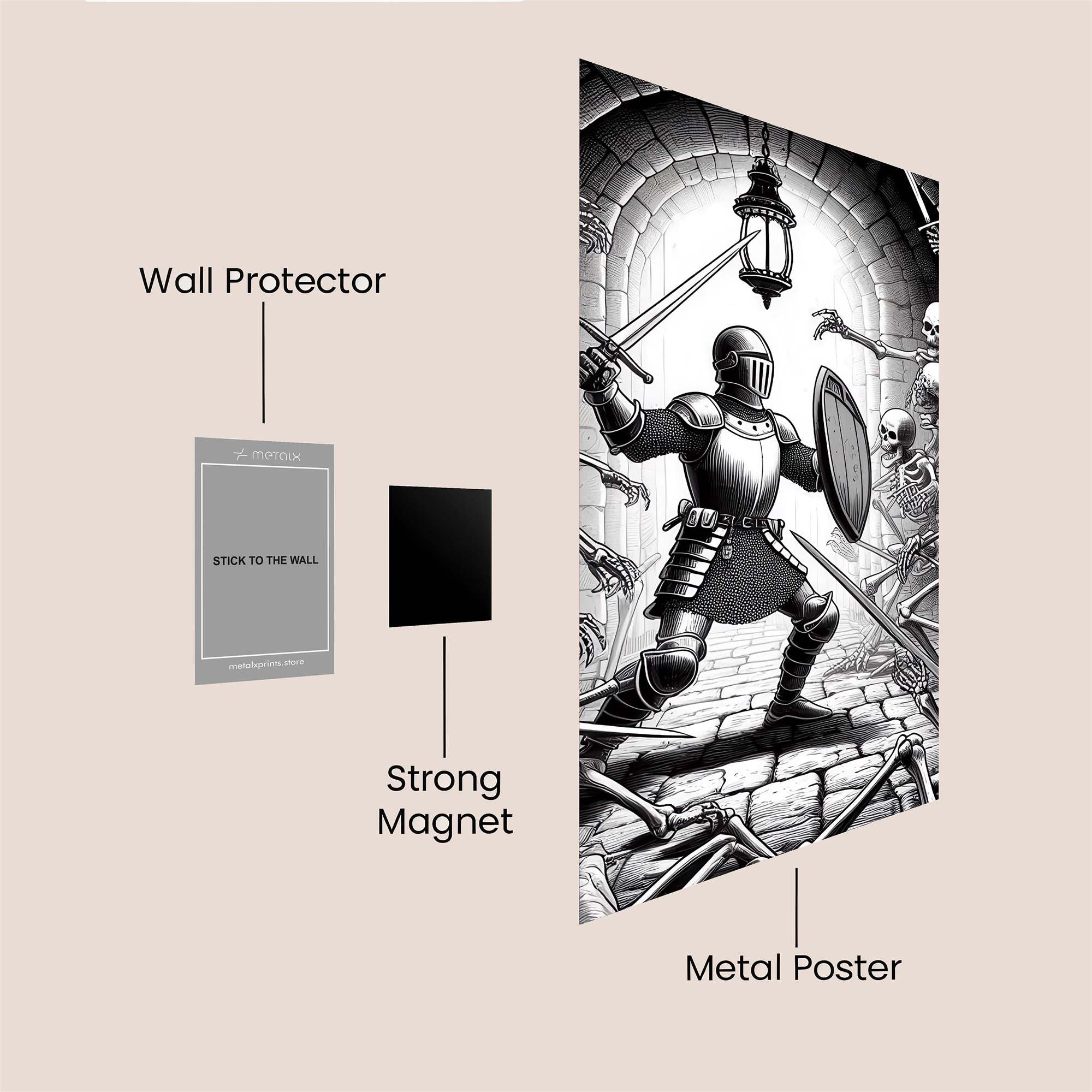 Knight Undaunted Safe Wall Magnetic / M