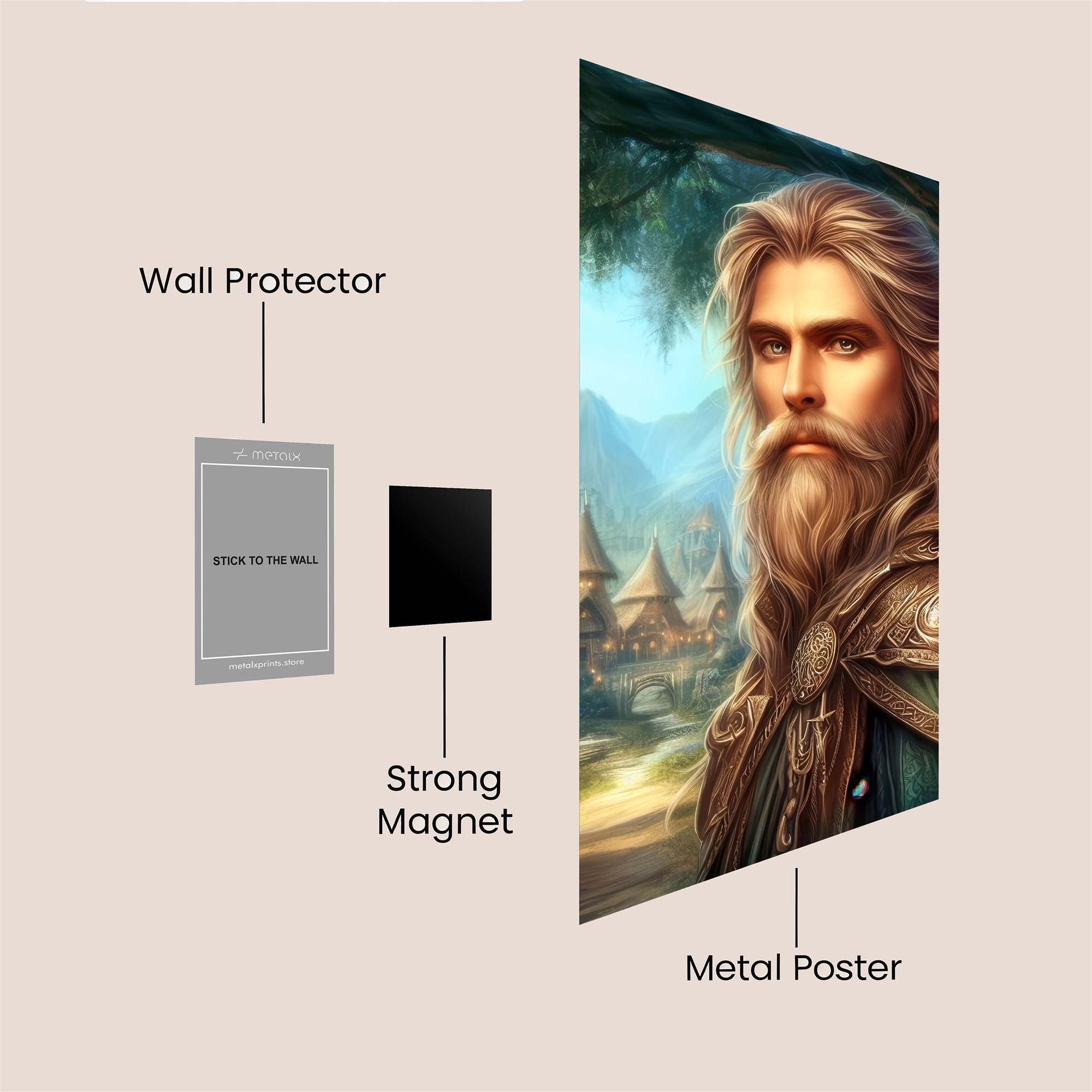 Elven Serenity Safe Wall Magnetic / M