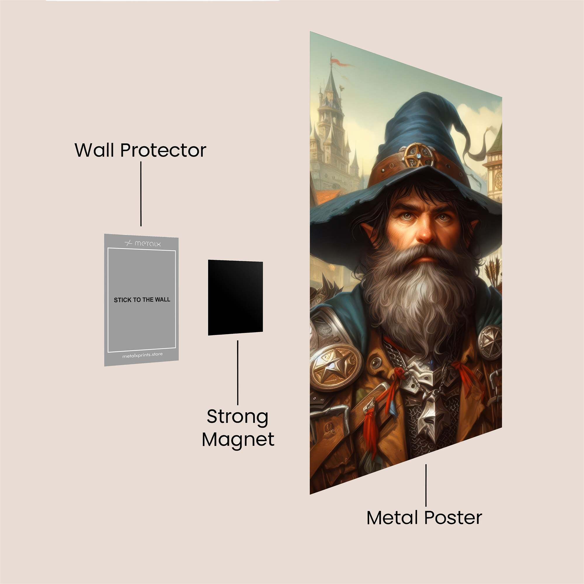 Wizardly Valor Safe Wall Magnetic / M
