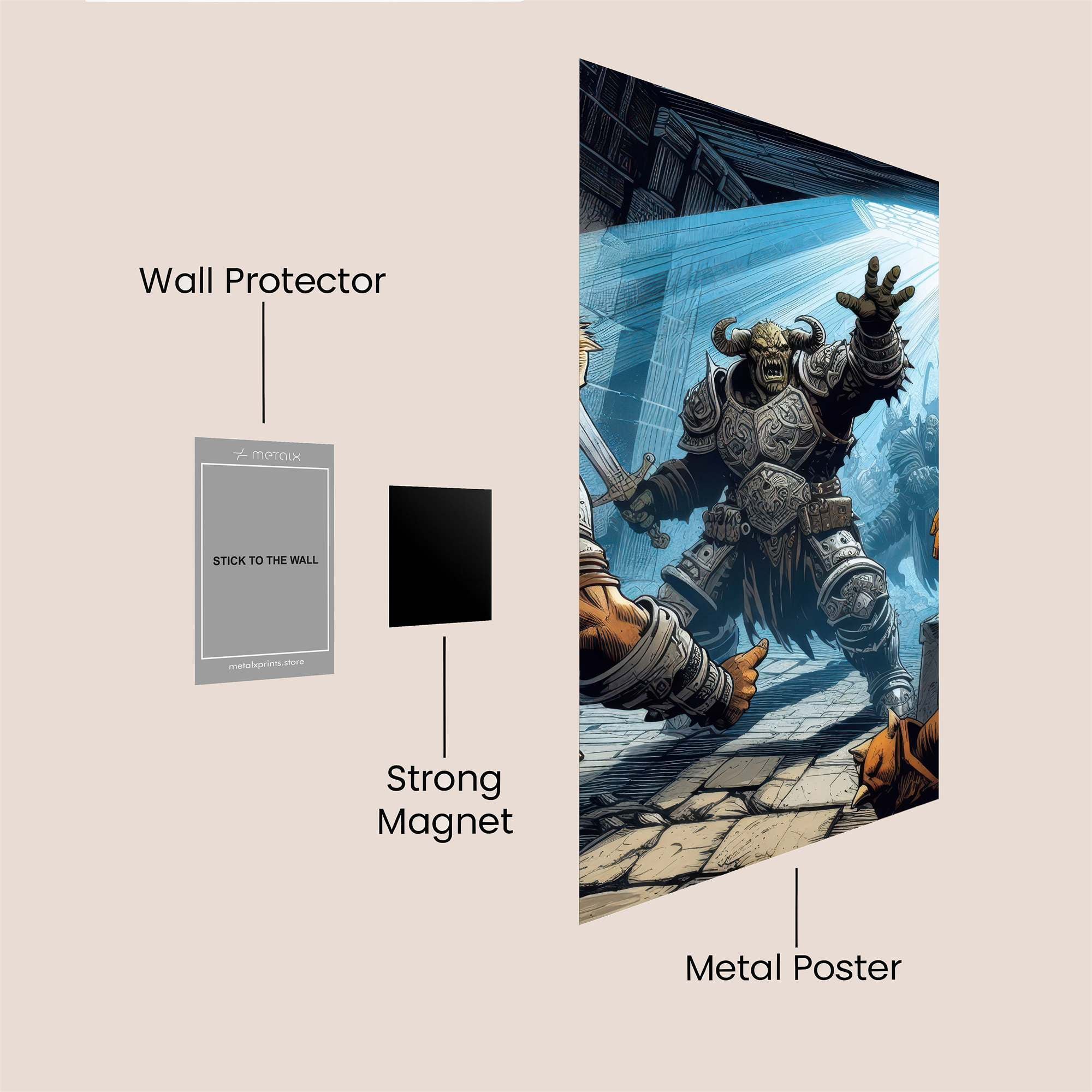 Minotaur Menace Safe Wall Magnetic / M